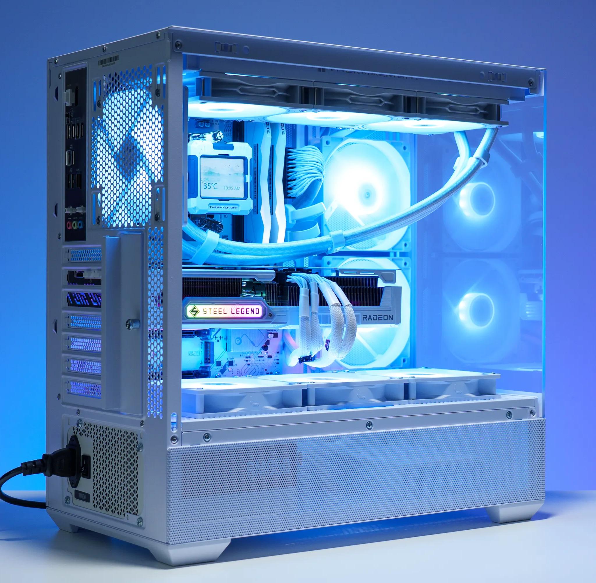 9800X3D/9070 XT All White Gaming PC | 32GB DDR5 | 2TB Samsung m.2 | 360 AIO