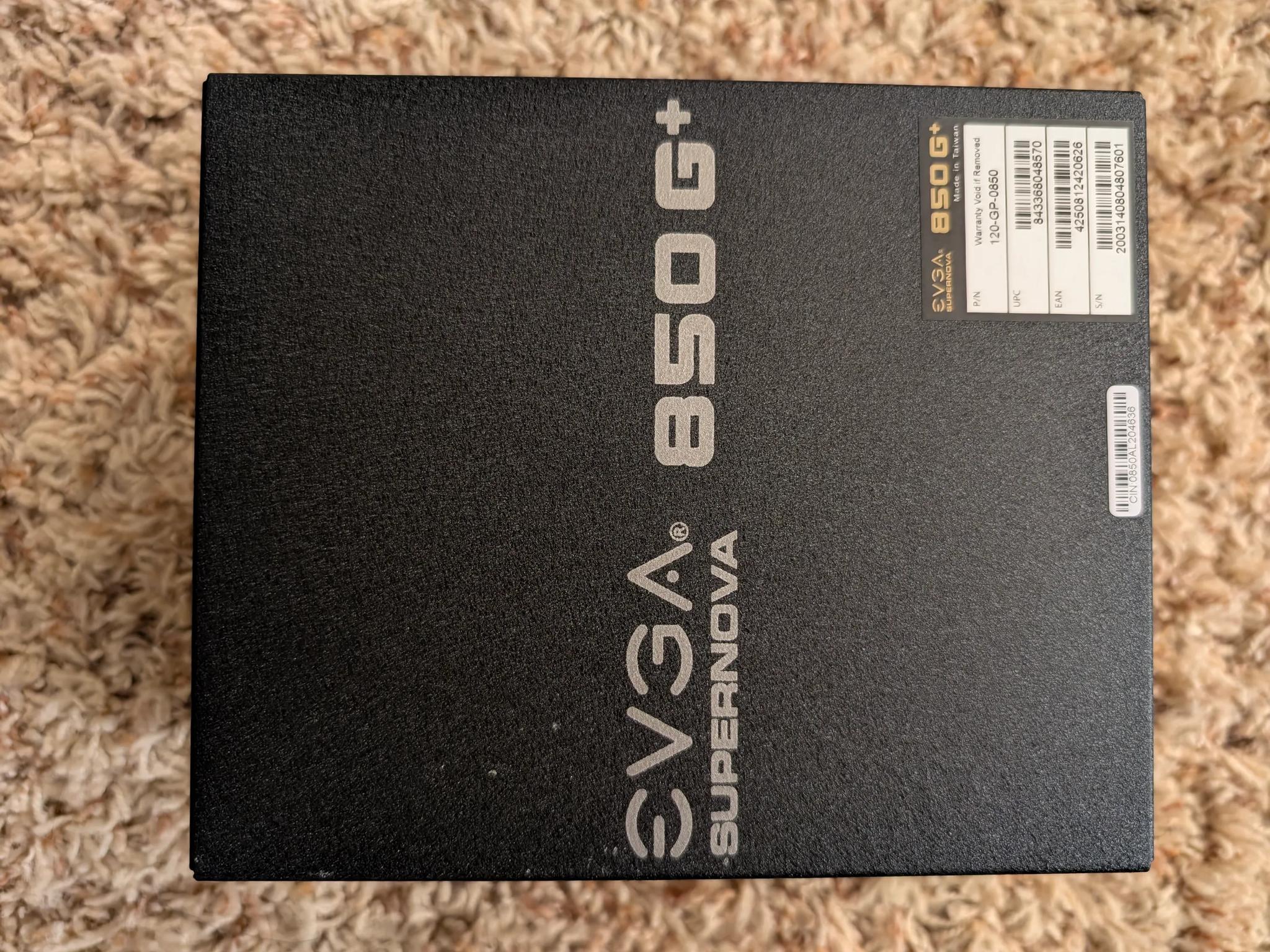 EVGA SuperNOVA 850 G+, 80 Plus Gold 850W, Fully Modular