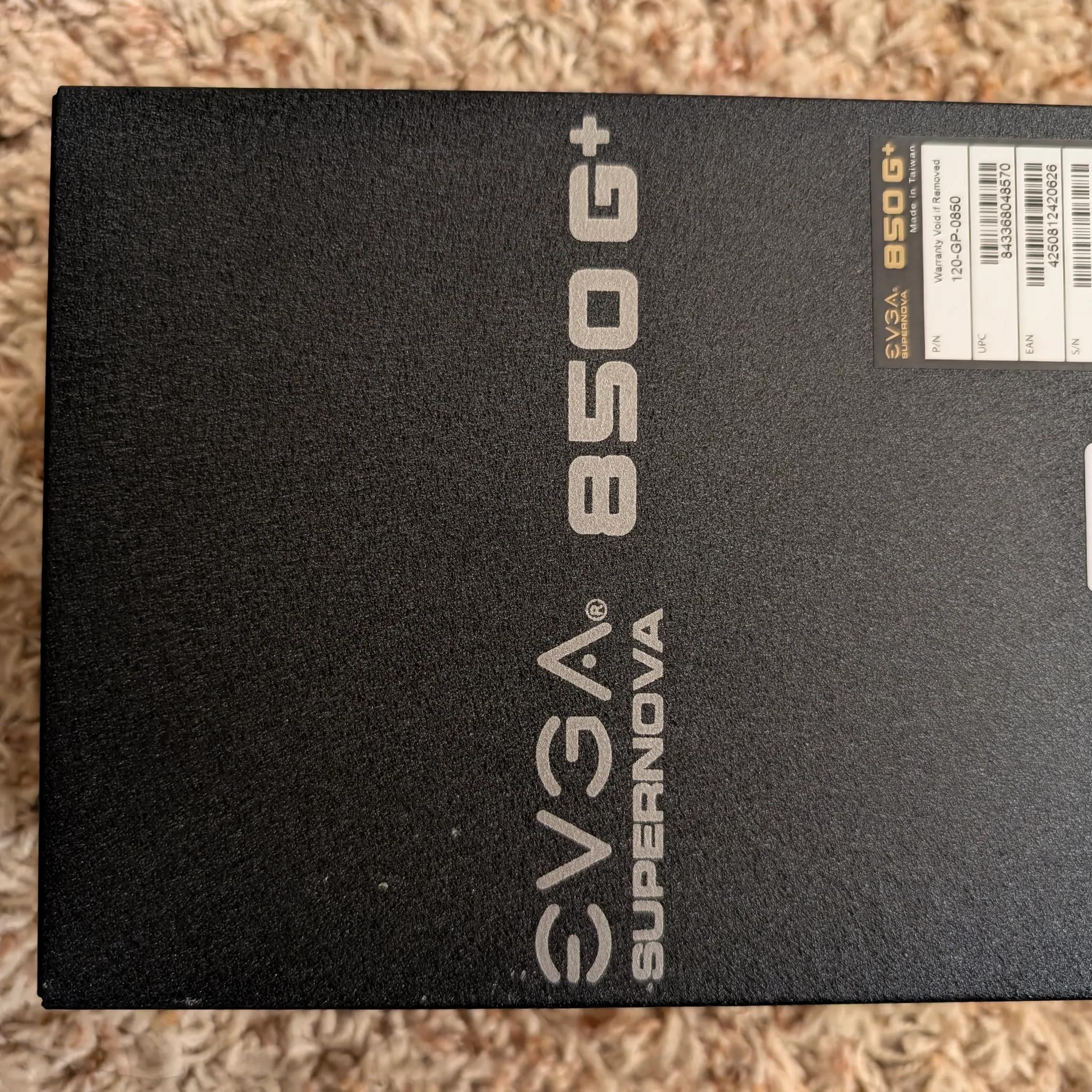 EVGA SuperNOVA 850 G+, 80 Plus Gold 850W, Fully Modular