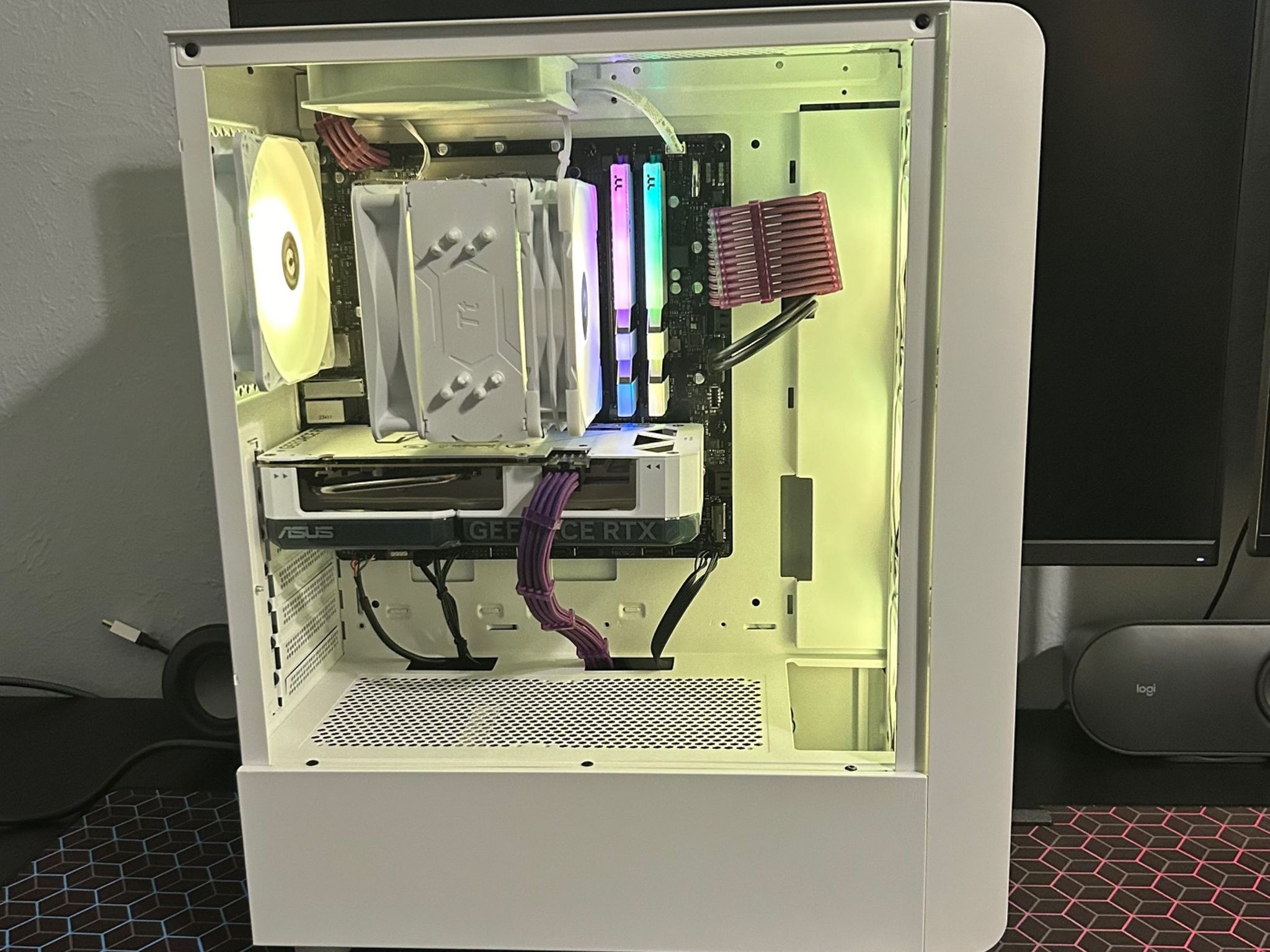 🤍👽💜 WHITE GALAXY | 13400F | 4060TI 8GB | 16GB 3600MHZ | 1TB NVME GEN4 🤍👽💜