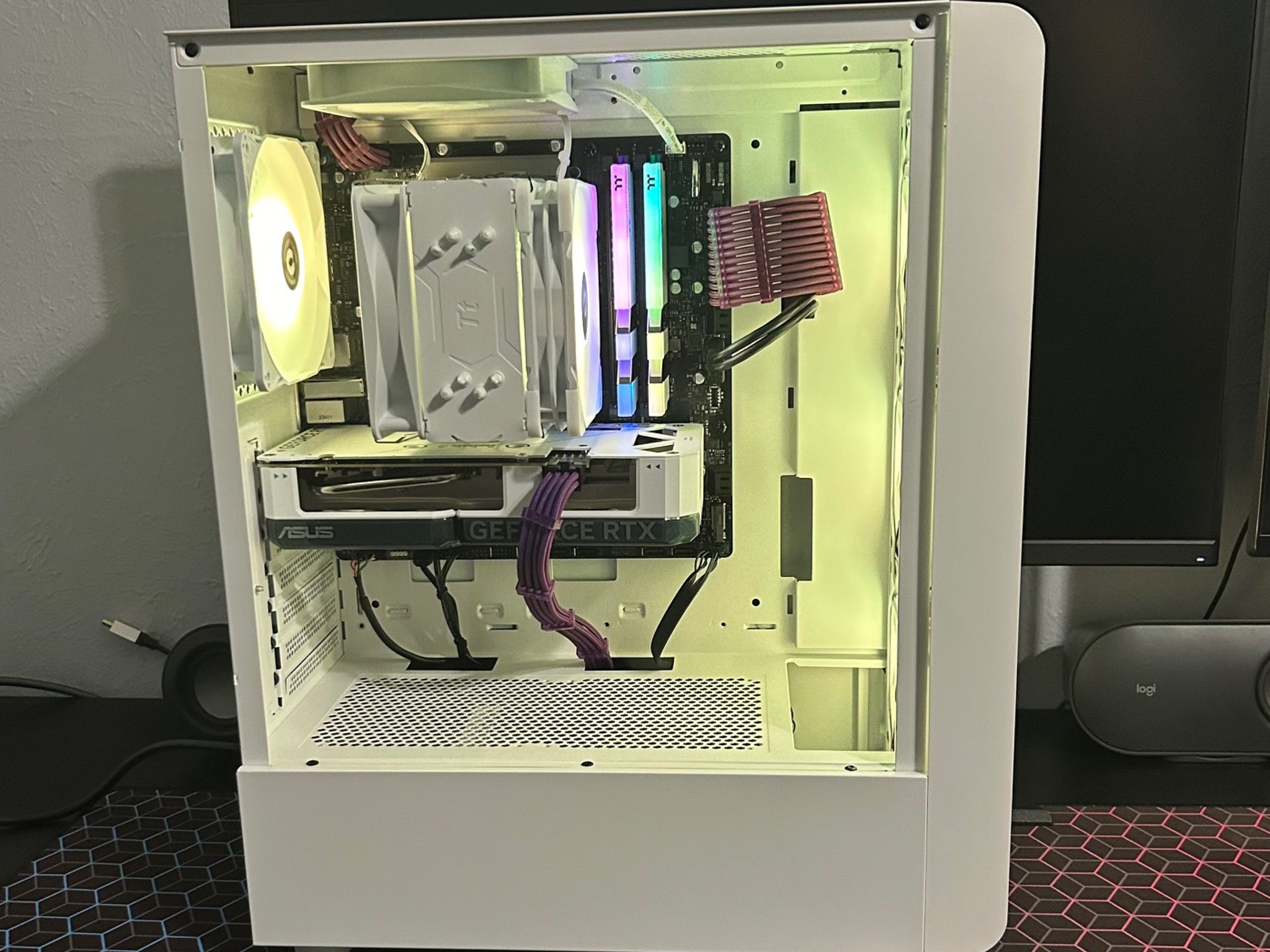 🤍👽💜 WHITE GALAXY | 13400F | 4060TI 8GB | 16GB 3600MHZ | 1TB NVME GEN4 🤍👽💜