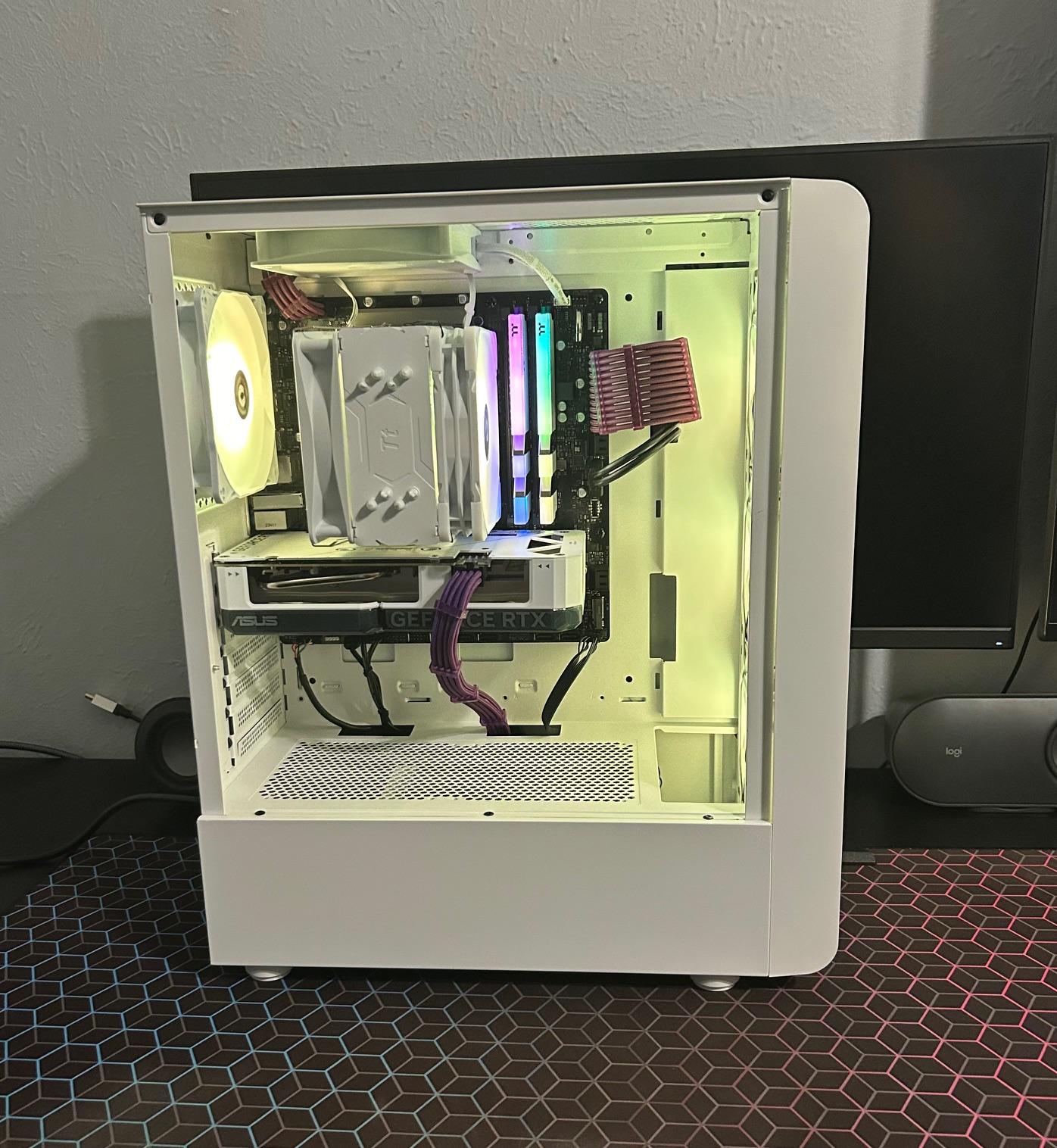 🤍👽💜 WHITE GALAXY | 13400F | 4060TI 8GB | 16GB 3600MHZ | 1TB NVME GEN4 🤍👽💜