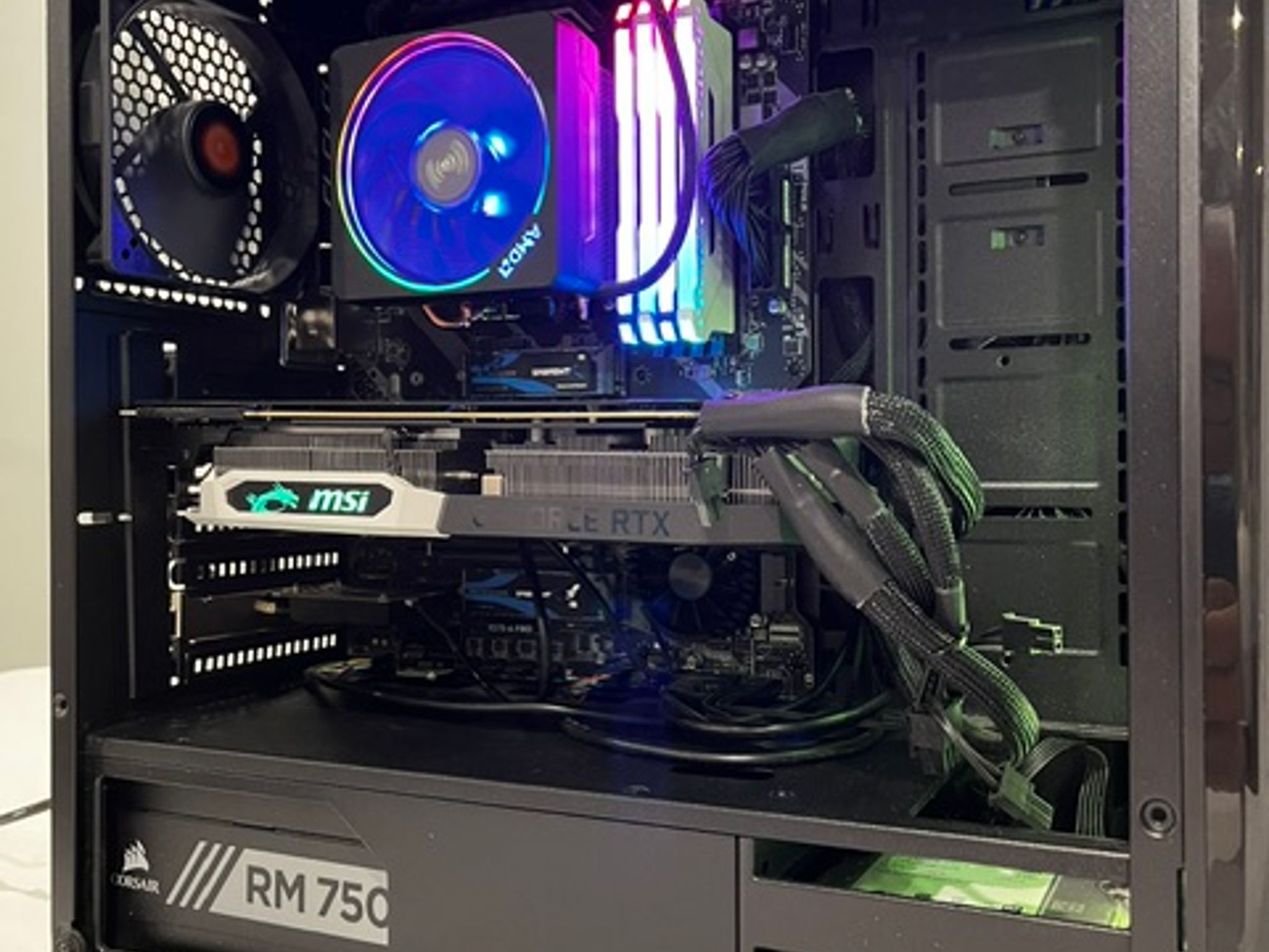 GeForce RTX 2070 Super Custom Gaming PC - Ryzen 7 3700X, 32GB, 3TB (2SSD +1HDD), WiFi 6
