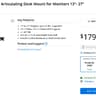 NEW - SIIG Triple Articulating Desk Mount for Monitors 13"- 27" (CE-MT0R12-S3)