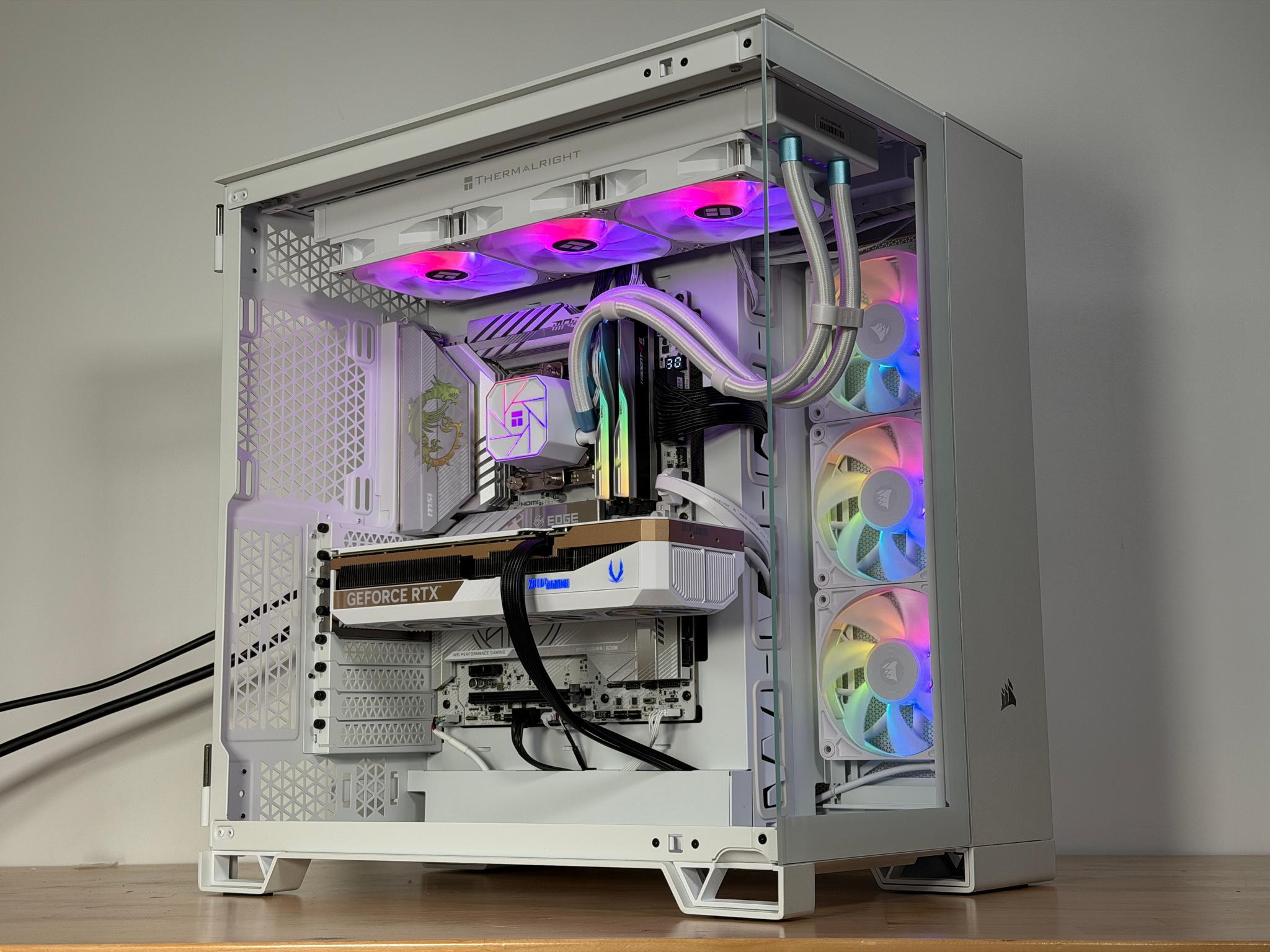 RTX 5070ti Intel Core Ultra 7 265kf All White Gaming PC