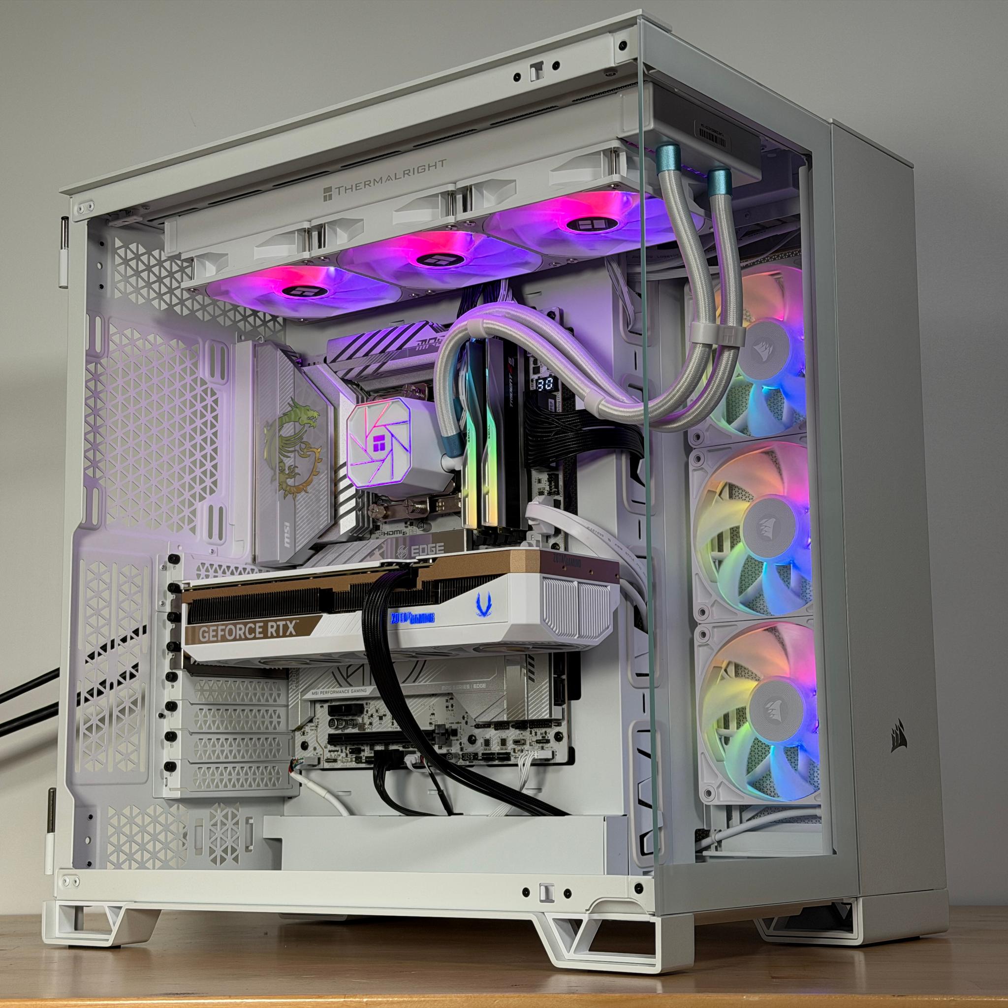 RTX 5070ti Intel Core Ultra 7 265kf All White Gaming PC