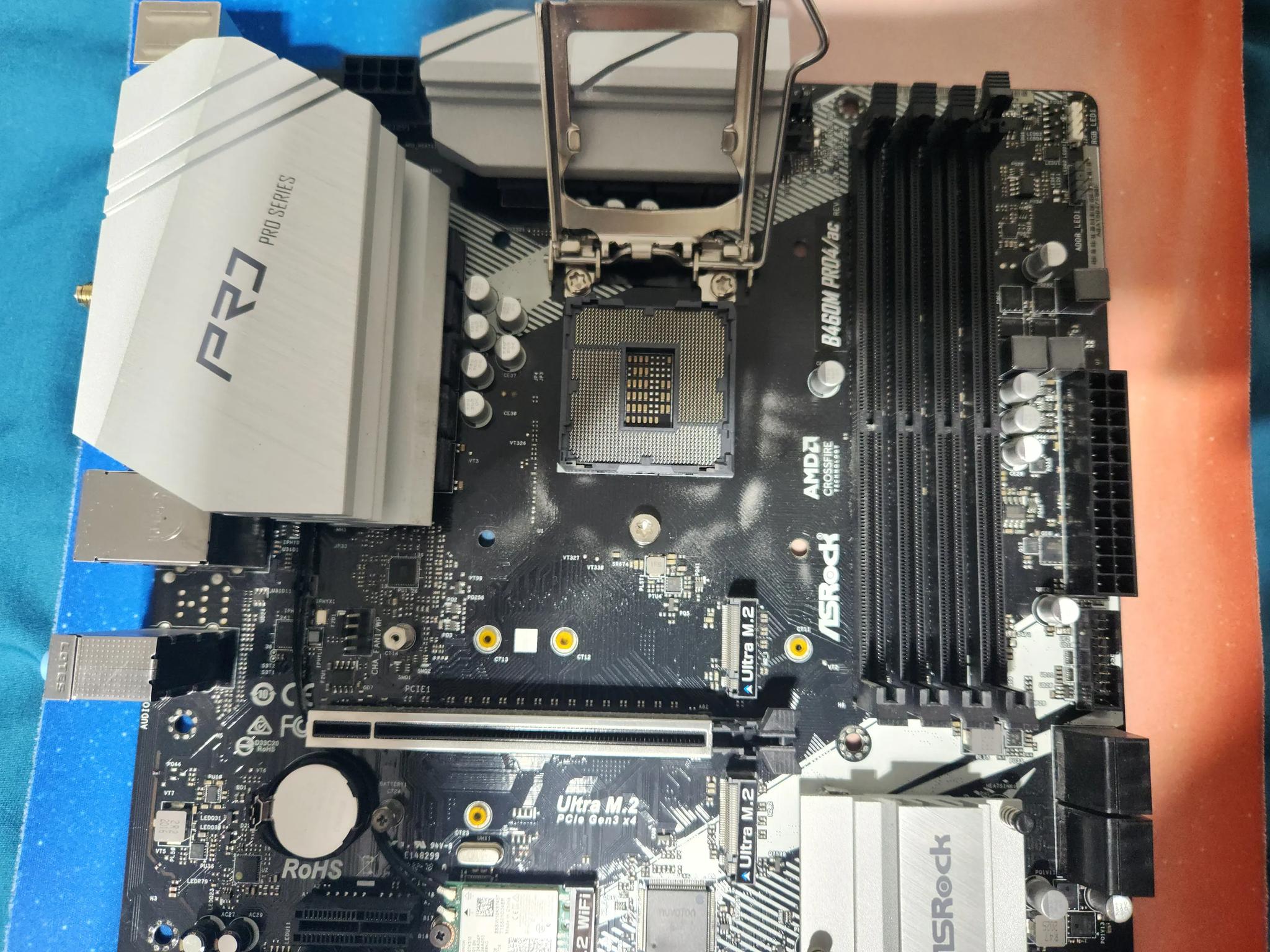 ASROCK B460M PRO4/AC micro ATX Motherboard Intel B460 Socket LGA1200