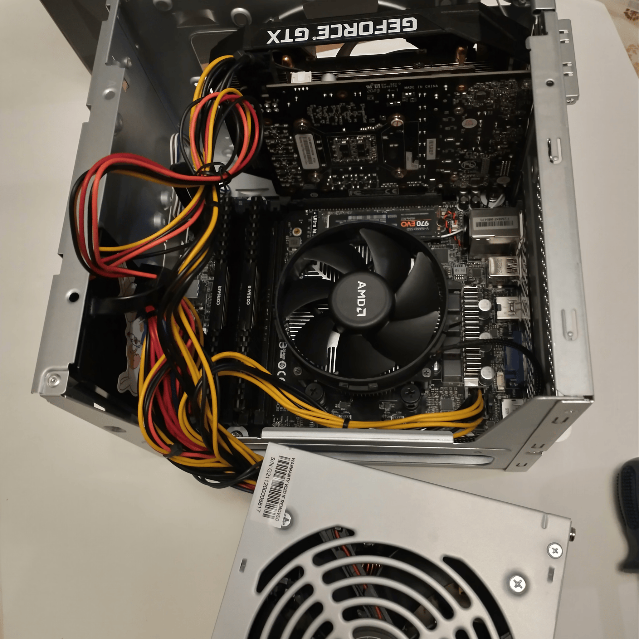 ASRock Deskmeet SFF PC, Ryzen 5 4650G, PNY GTX 1660, 16GB Corsair RAM, 500GB Nvme, 960GB SATA SSD
