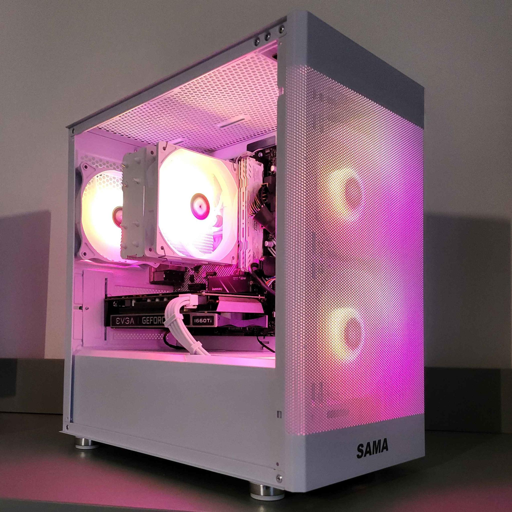 White Beauty! Workstation & Gaming PC | Ryzen 7 | 32GB RAM | 1TB | GTX 1660 Ti | Wi-Fi | Bluetooth