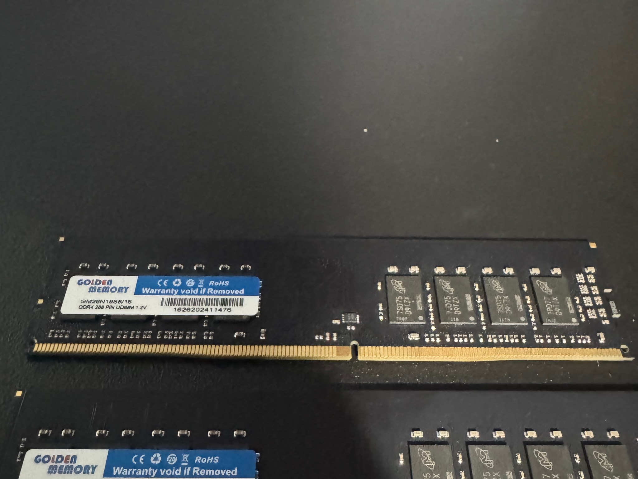 Golden Memory 32GB (2x16GB) DDR4 2666MHz RAM Kit – Tested & Working