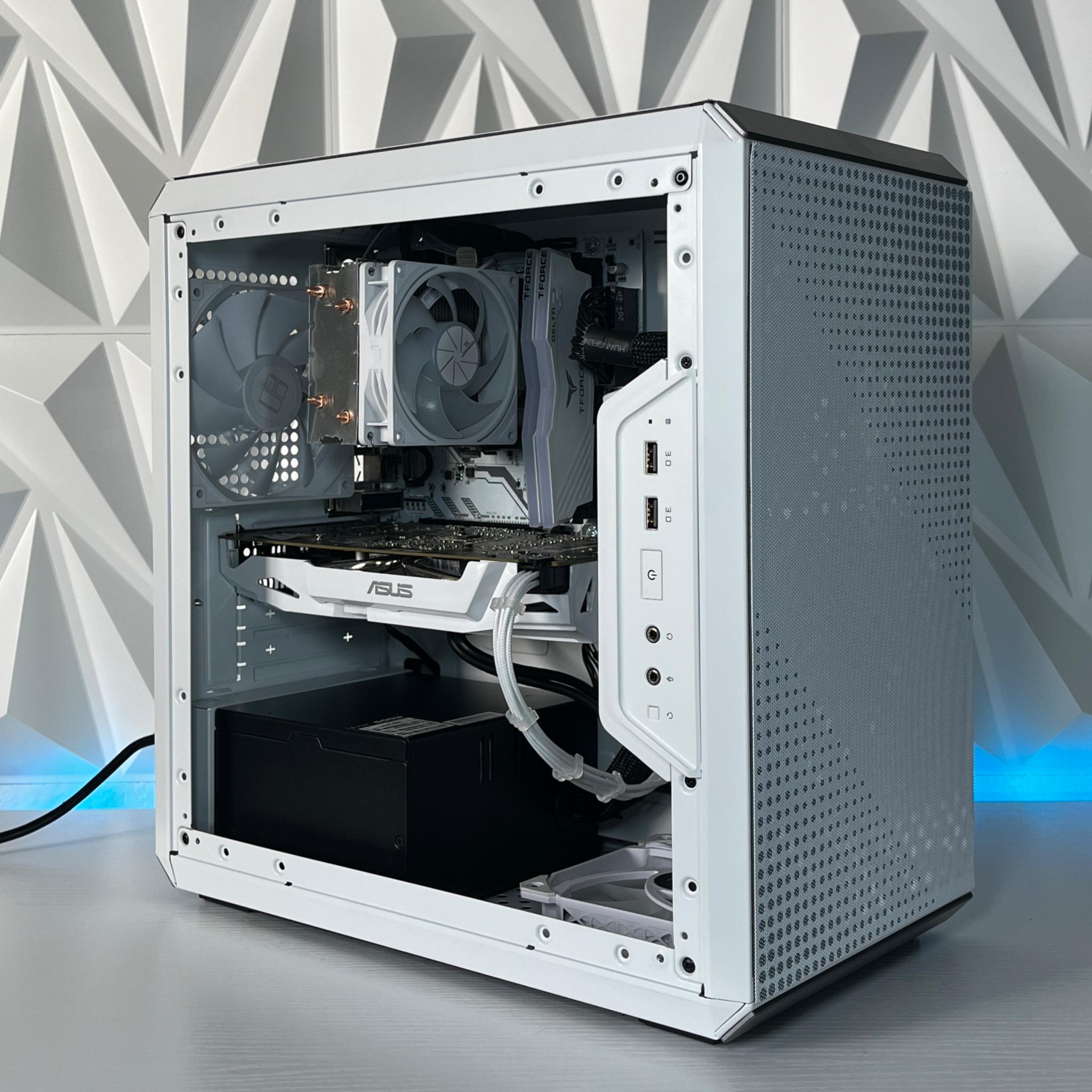 GTX 1060 6GB, Ryzen 7 1700X, 16GB 3600MHz | White RGB Gaming Computer