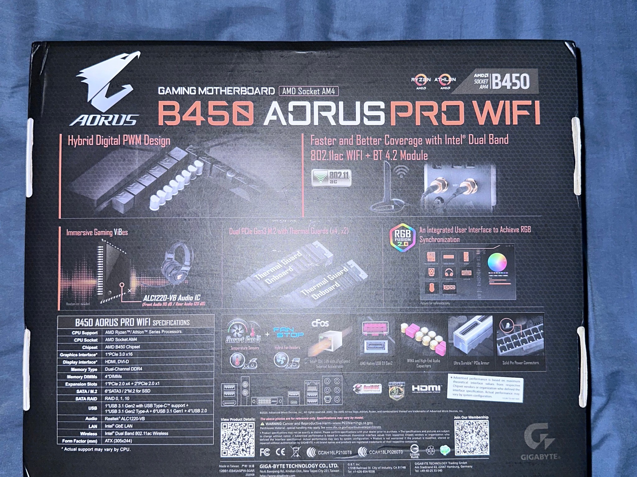 B450 Aorus Pro Wifi (AMD)