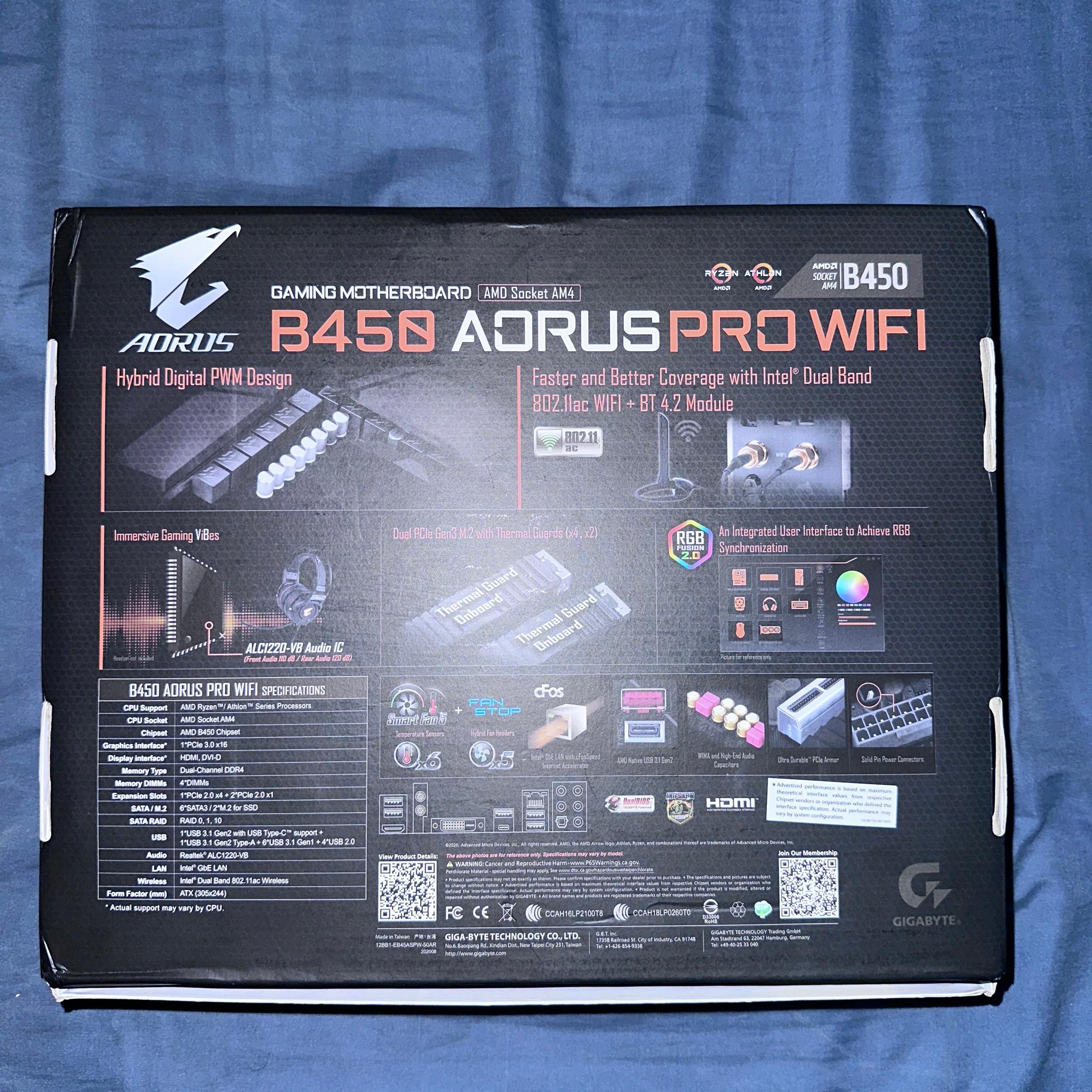 B450 Aorus Pro Wifi (AMD)