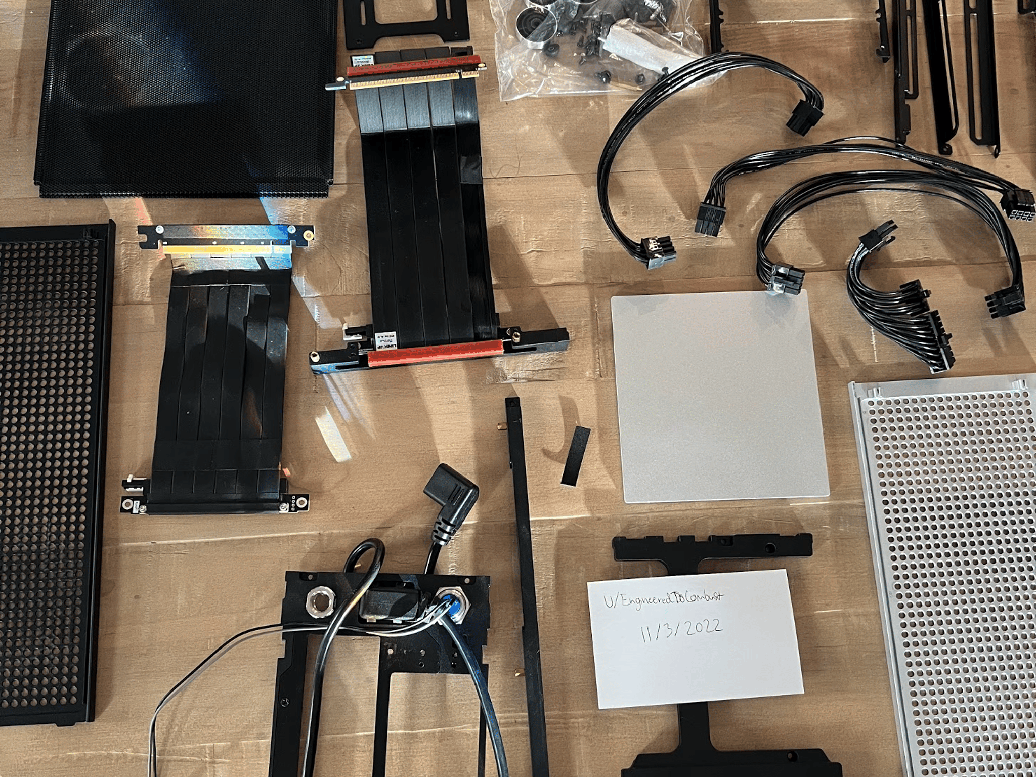 FormD T1.1 Case + PCIE 4.0 Riser + Custom Cables