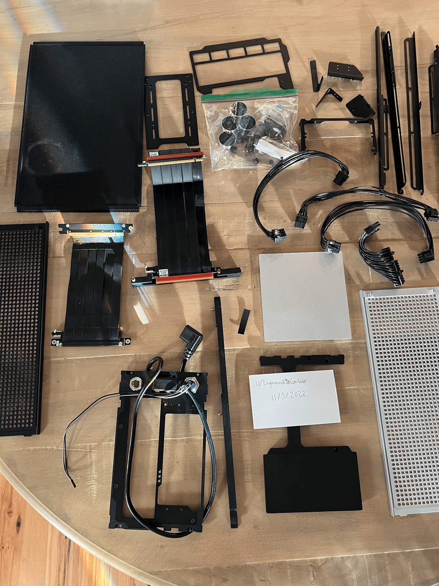 FormD T1.1 Case + PCIE 4.0 Riser + Custom Cables