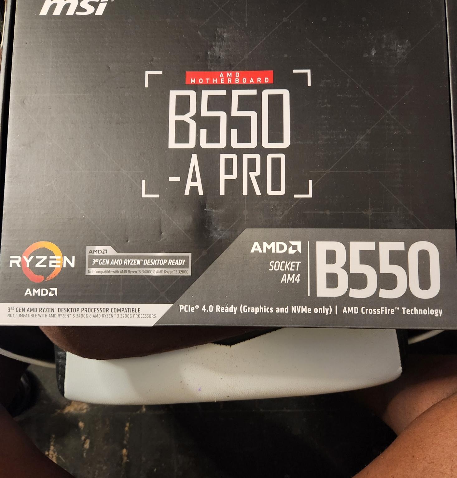 LIKE NEW B550-A PRO MOTHERBOARDS