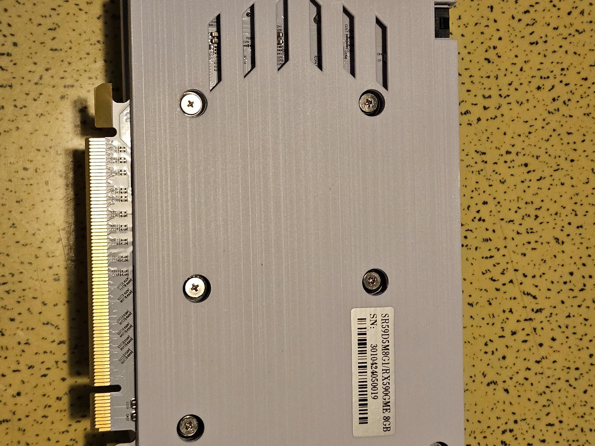**For Sale** SRhonyra RX 590 GME 8GB White GPU