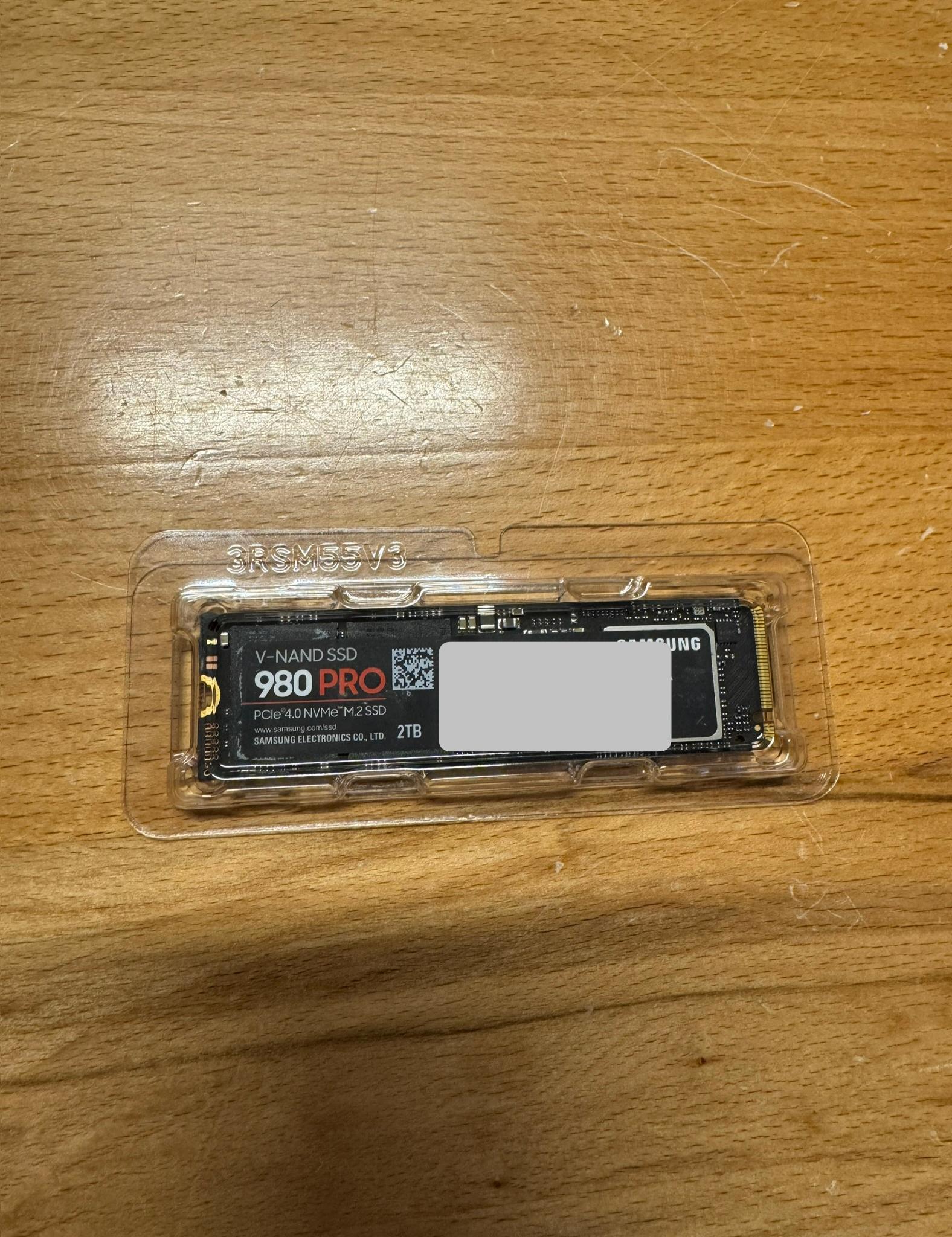 2TB Samsung 980 Pro SSD