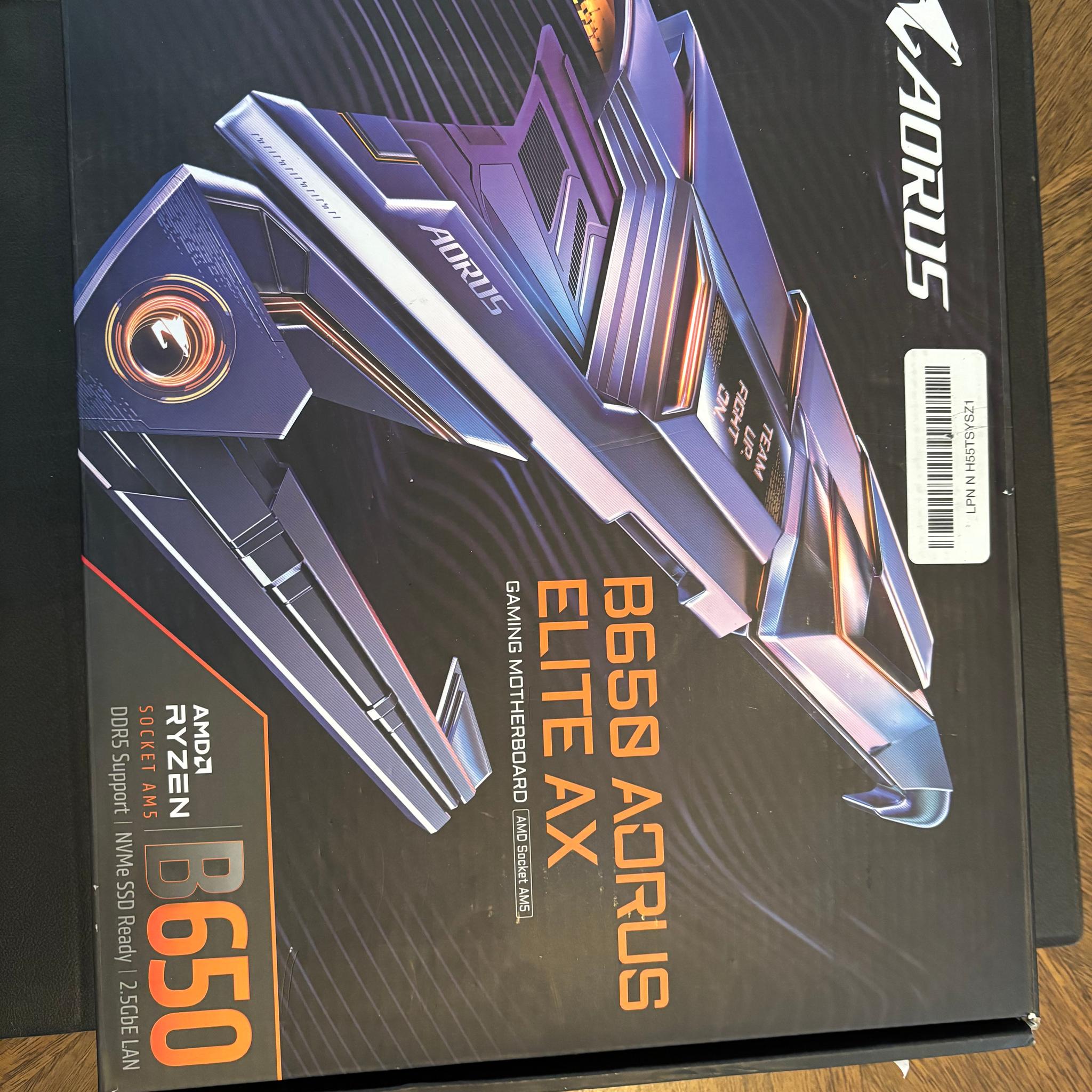 GIGABYTE B650 AORUS ELITE AX AM5 DDR5 ATX Gaming Motherboard Wi-Fi 6E HDMI