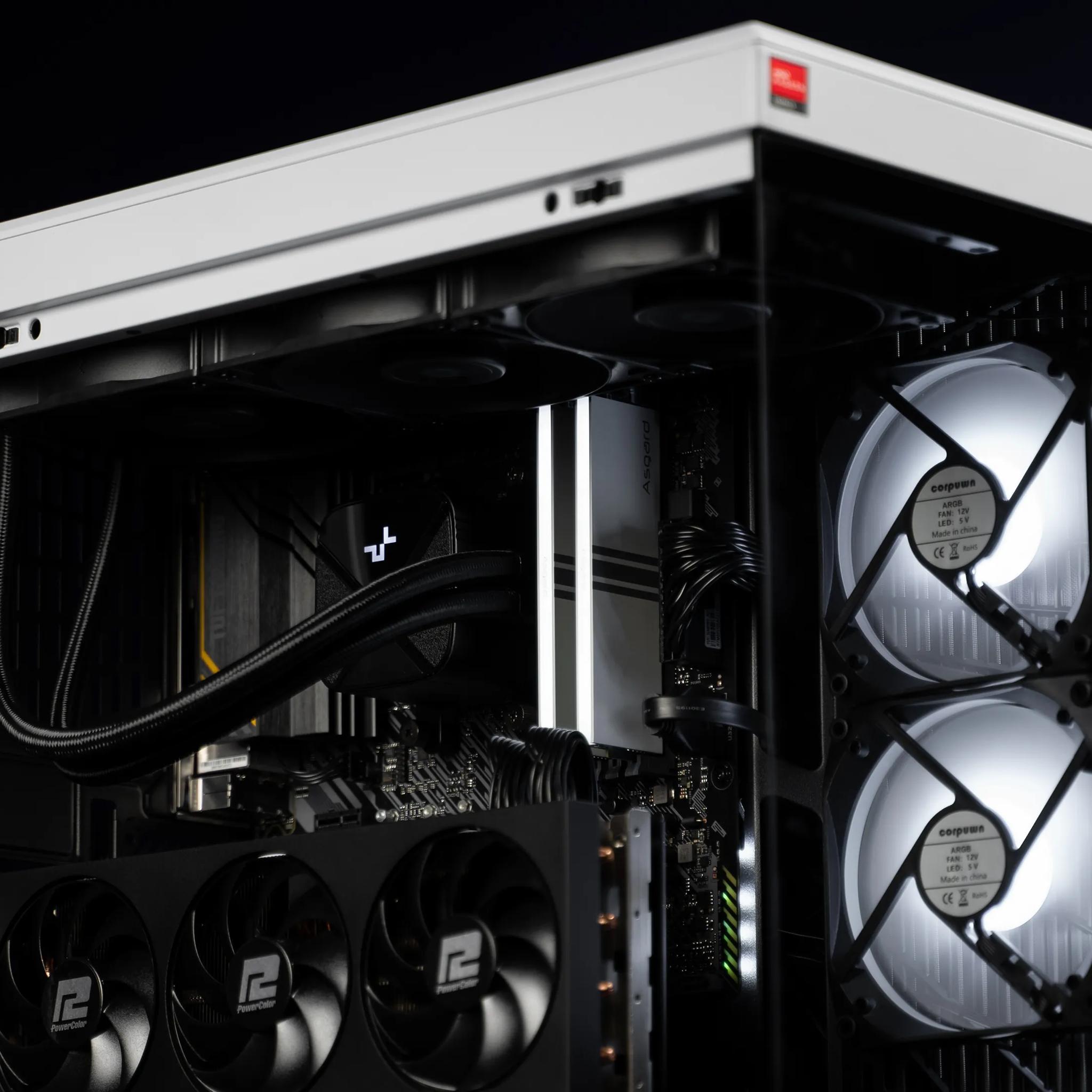 “Prebryte” RX 7700 XT Ryzen 7 32GB Windows 11 Pro 2TB Gaming PC Powerhouse
