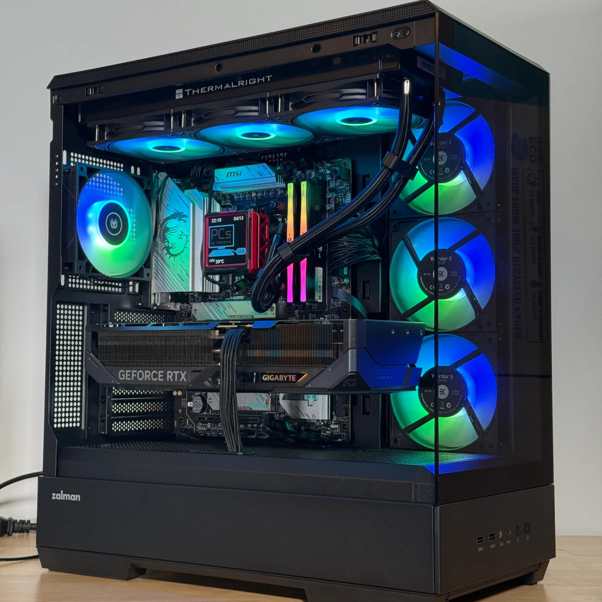 RTX 5090 Flagship Gaming PC Ryzen 9800x3d 64GB DDR5 4TB NVME