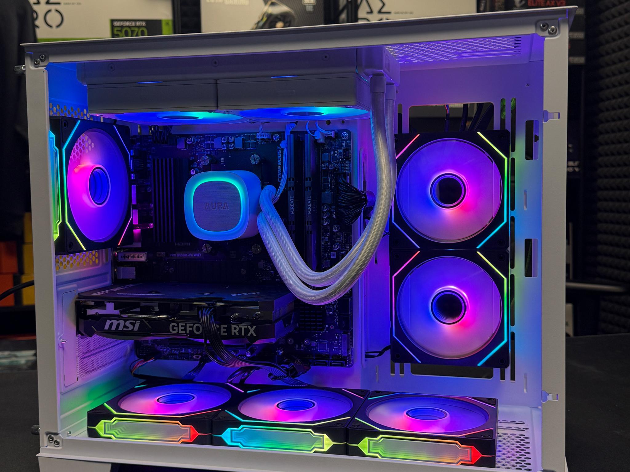 RGB Gaming PC - Ryzen 5 5600 / RTX 4060 Ti 8gb / 16GB DDR4 / 8 RGB Fans / 1TB SSD