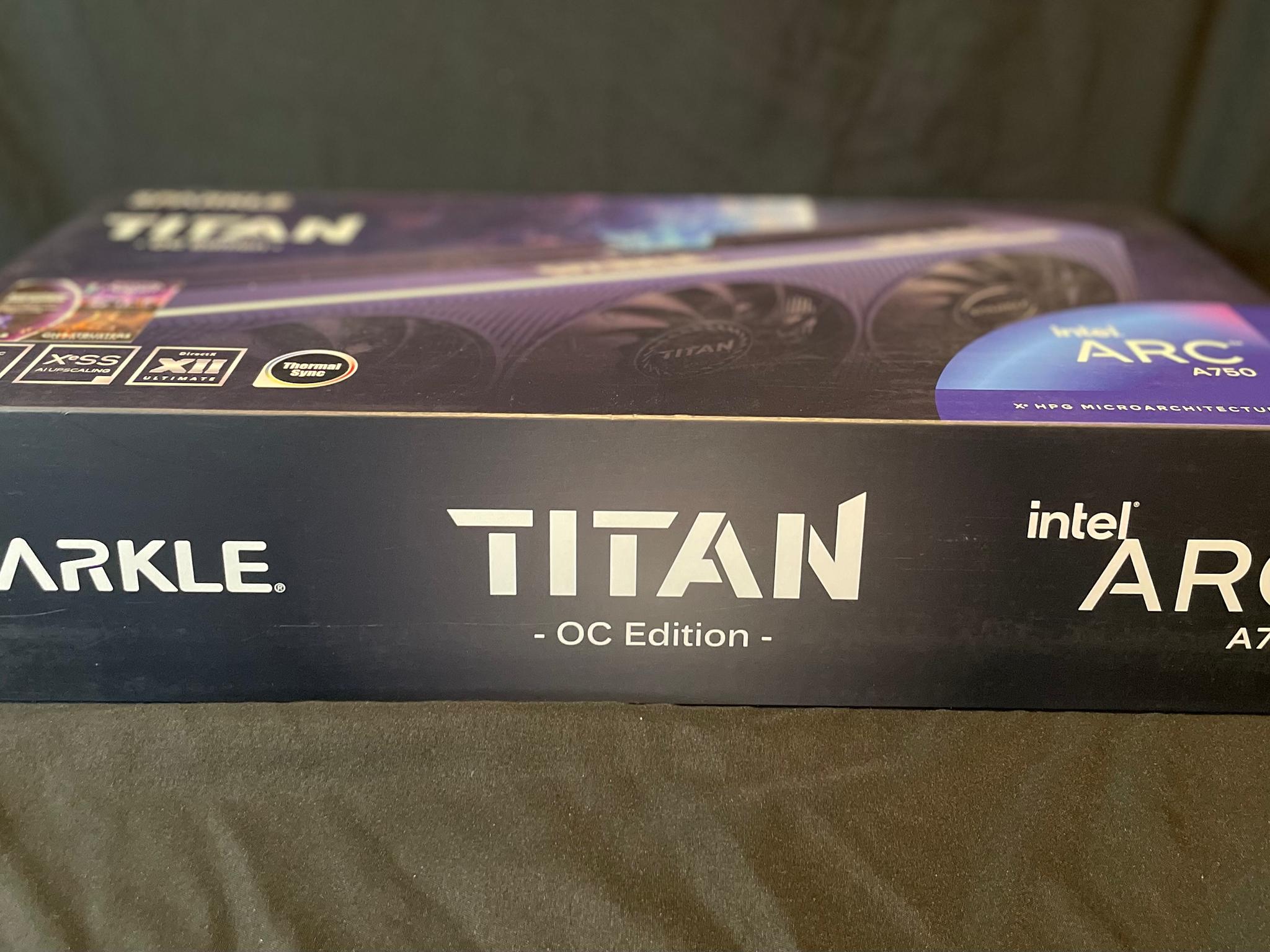 New Sparkle Intel Arc a750 Titan OC Edition