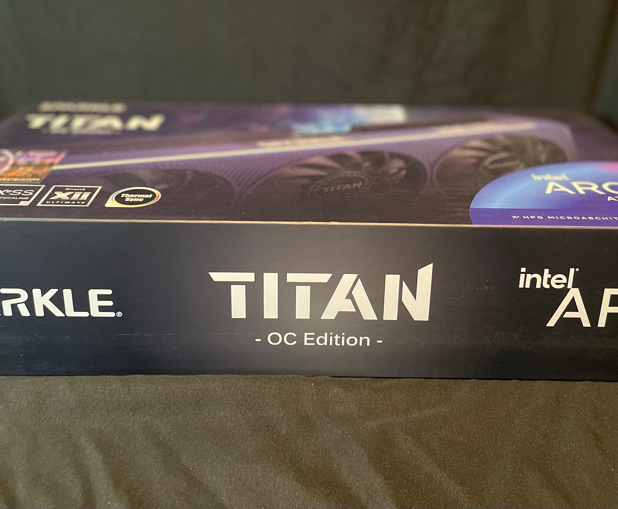 New Sparkle Intel Arc a750 Titan OC Edition