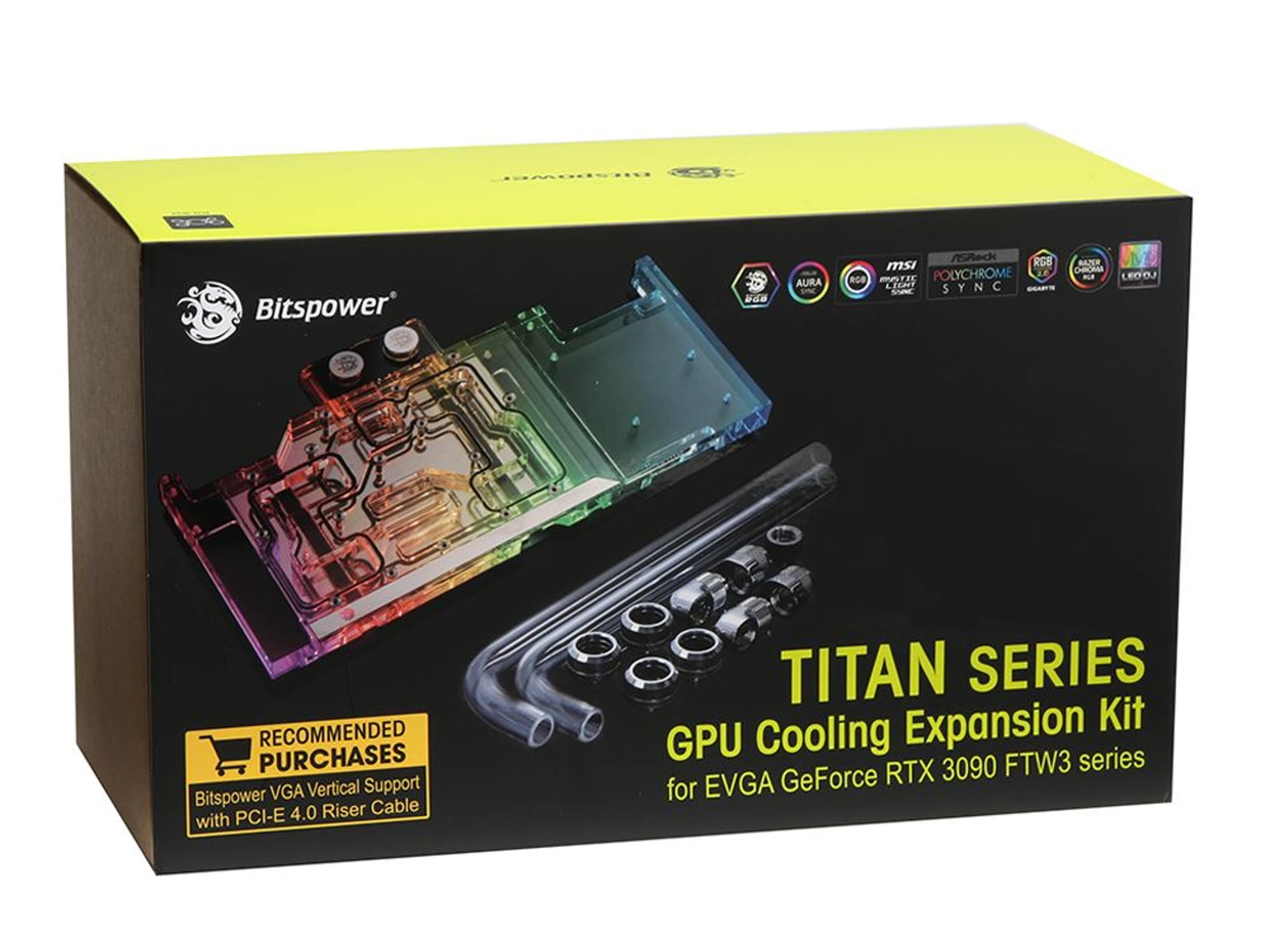 Bitspower Titan Series GPU Cooling Expansion Kit for EVGA GeForce RTX 3090 FTW3 Series