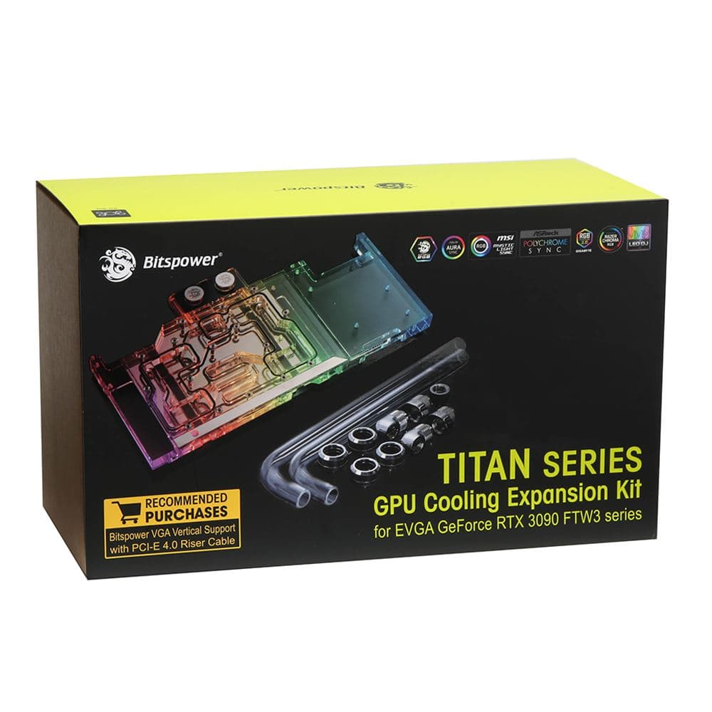 Bitspower Titan Series GPU Cooling Expansion Kit for EVGA GeForce RTX 3090 FTW3 Series