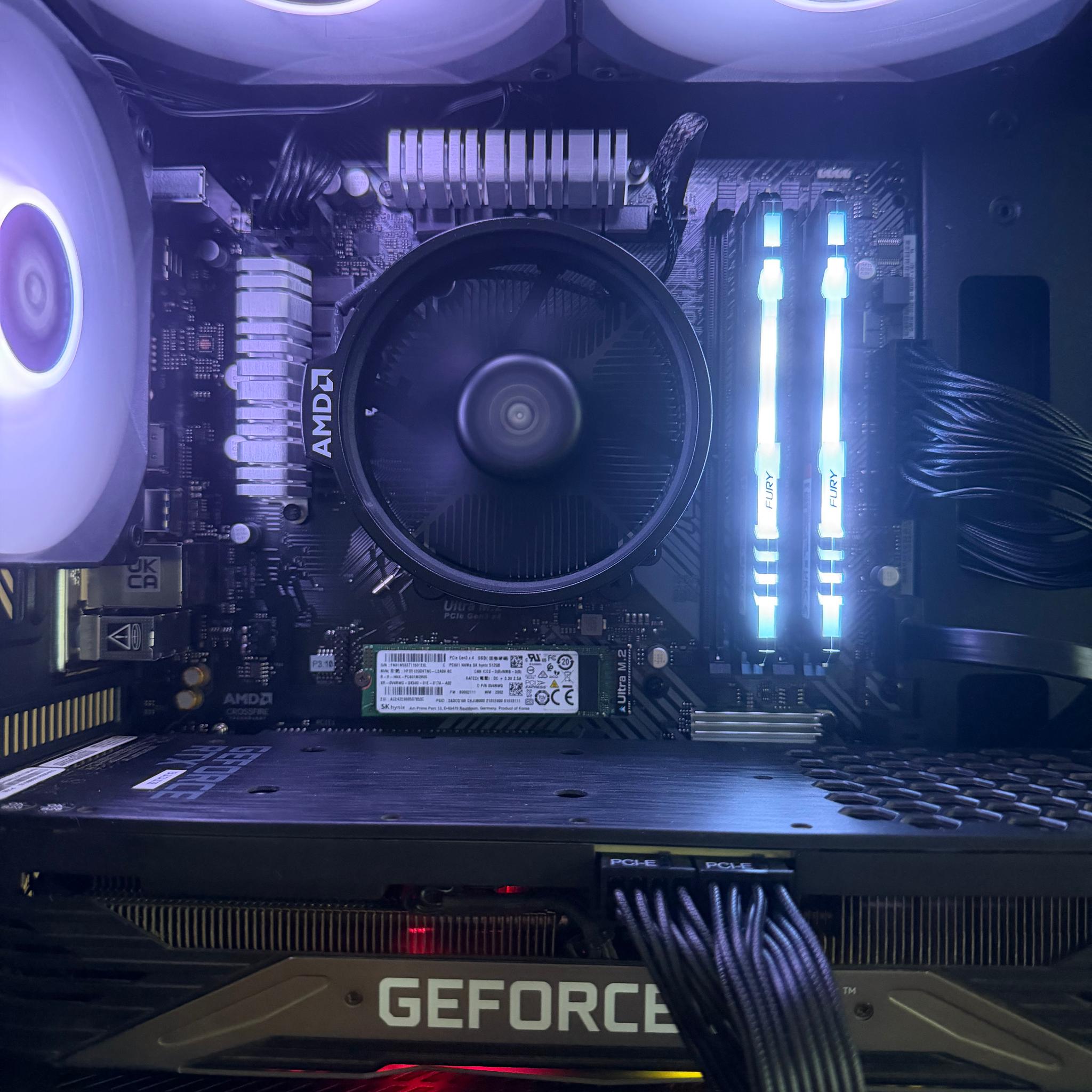 Black Gaming PC RTX 3070 | Ryzen 5 | RGB | Ready to Play