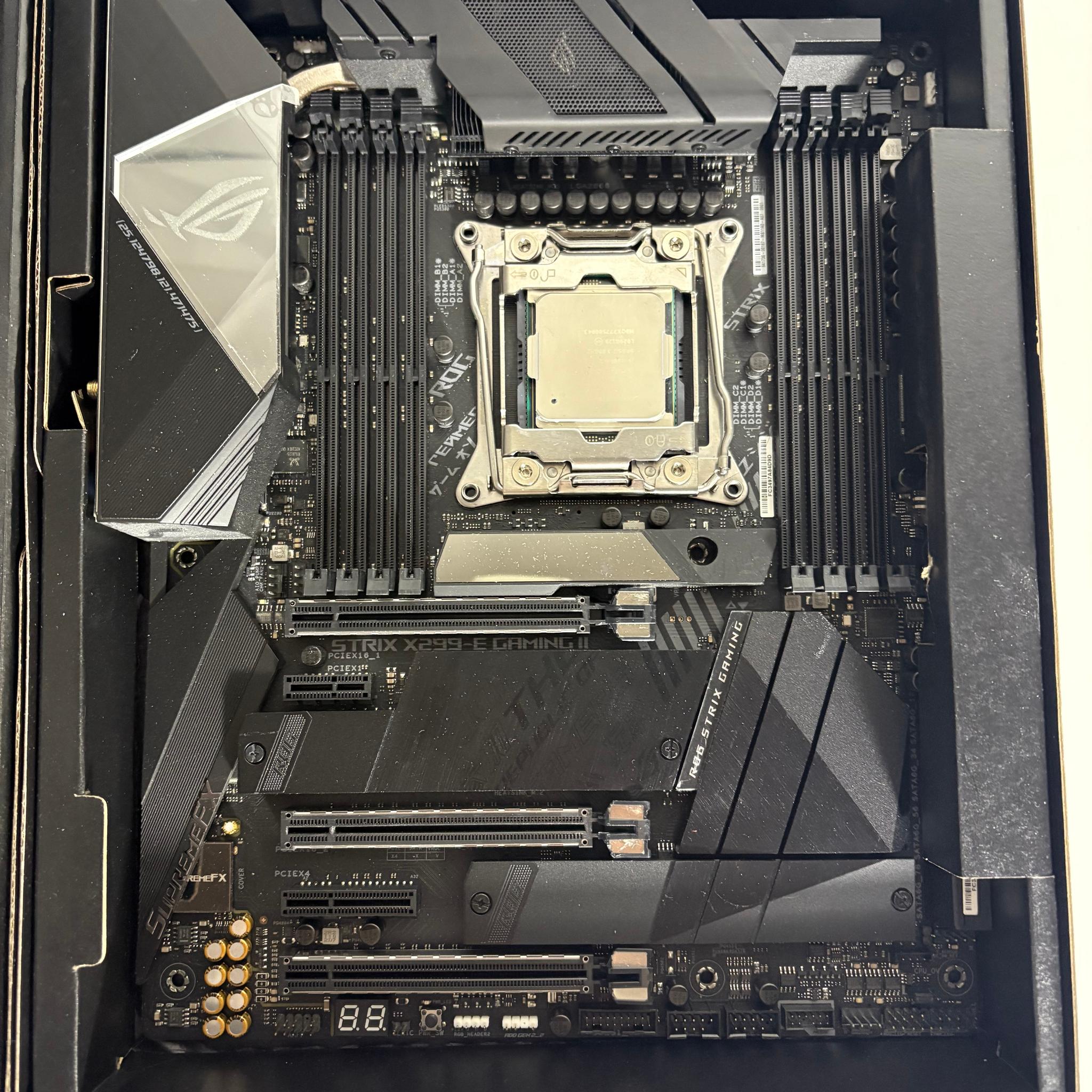Workstation Combo: i9 10980XE (18 Cores, 36 Threads) and ASUS ROG X299-E Gaming II