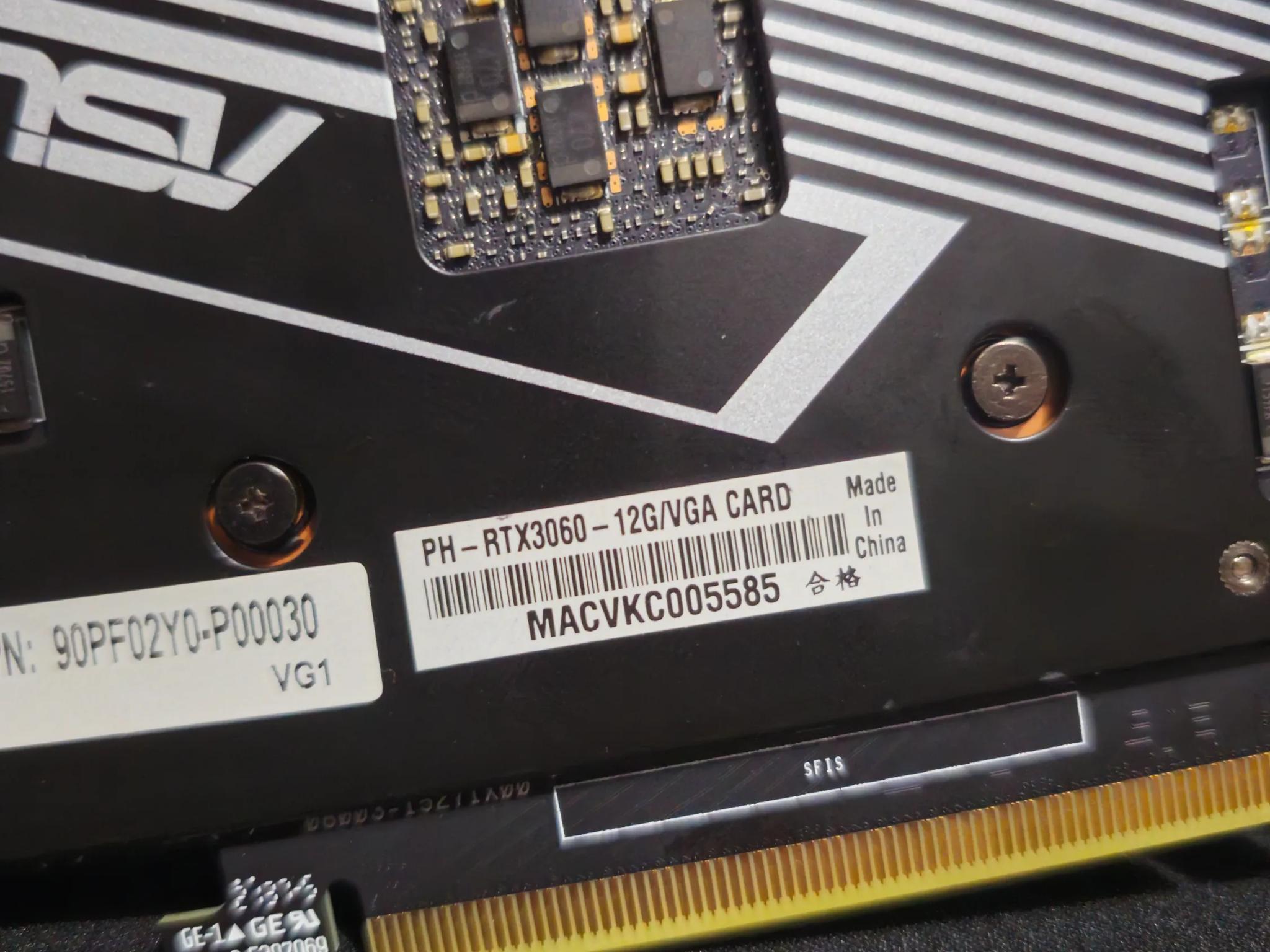 Asus RTX 3060 12GB