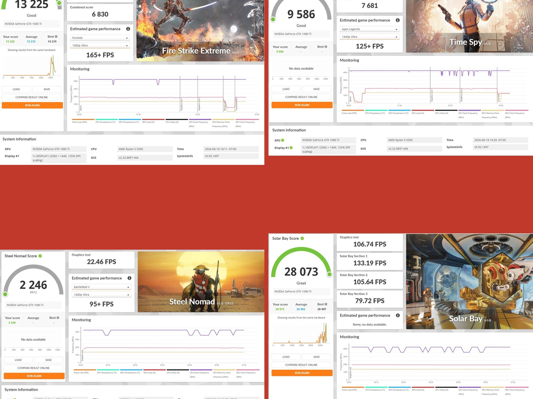 GeForce GTX 1080 Ti Custom Gaming PC - Ryzen 5 5500