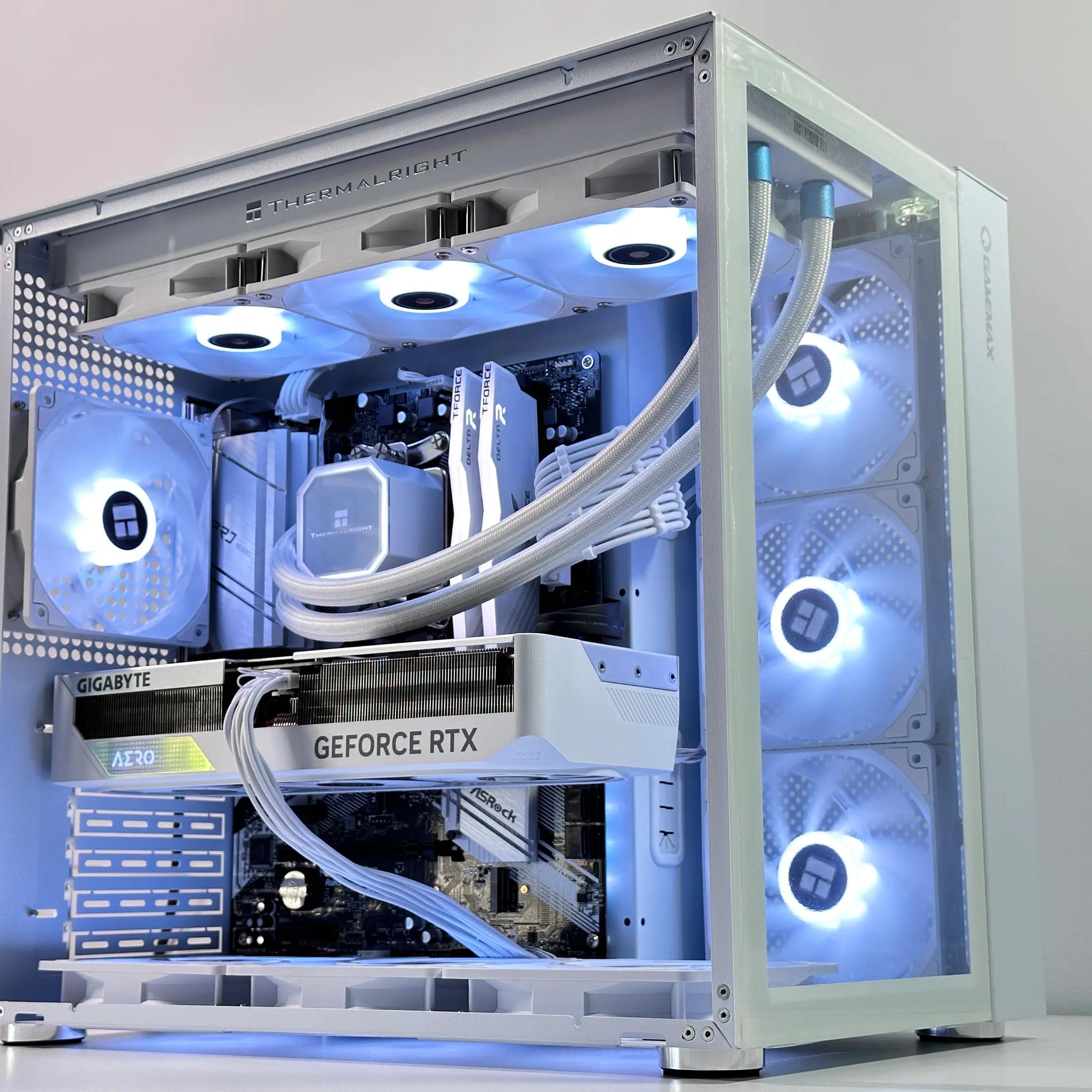 🧊Frozen 🧊Gaming PC❄️Nvidia RTX 4070 12GB❄️Intel 12600KF 10-core❄️32GB DDR4❄️1TB NVME