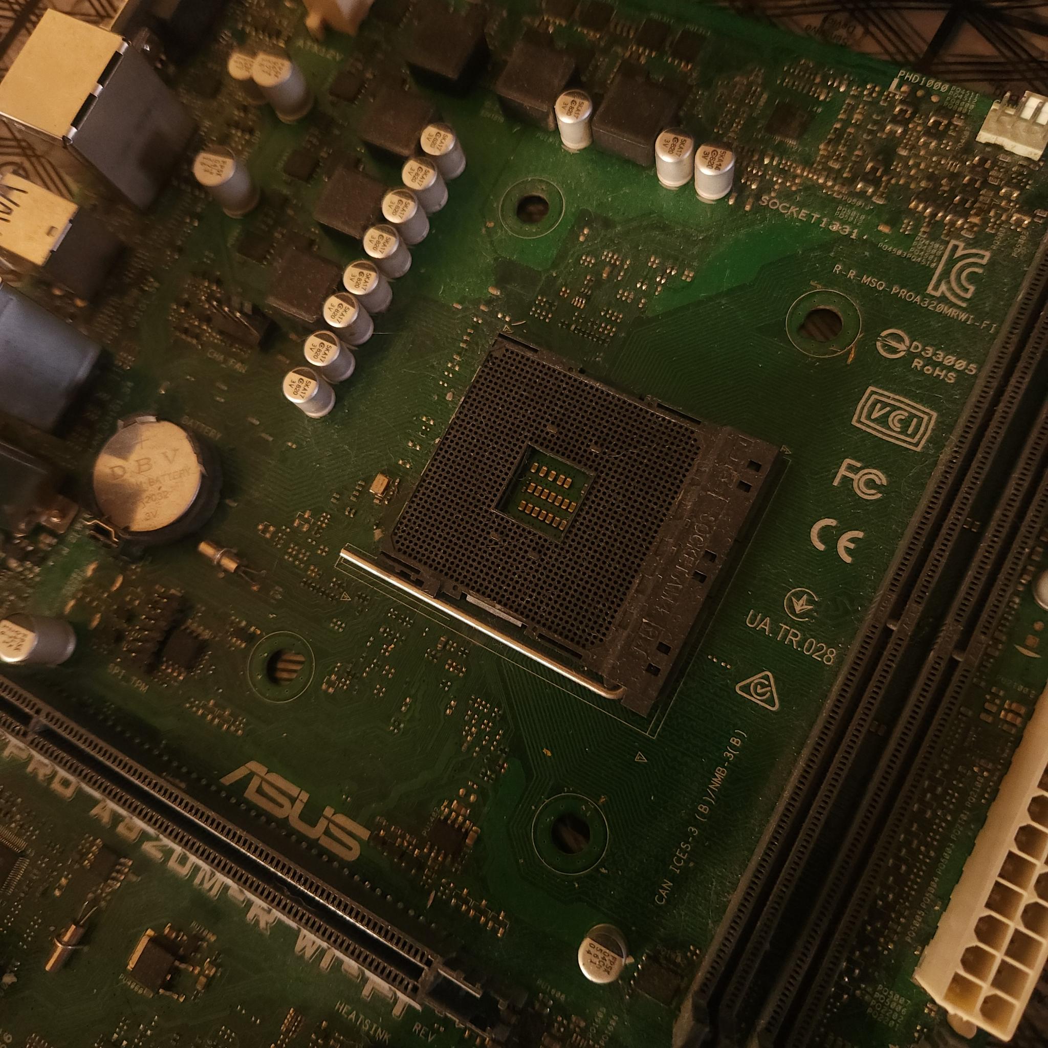 ASUS PRO A320M-R WI-FI-SI AMD Socket AMD A320 MicroATX Desktop Motherboard A