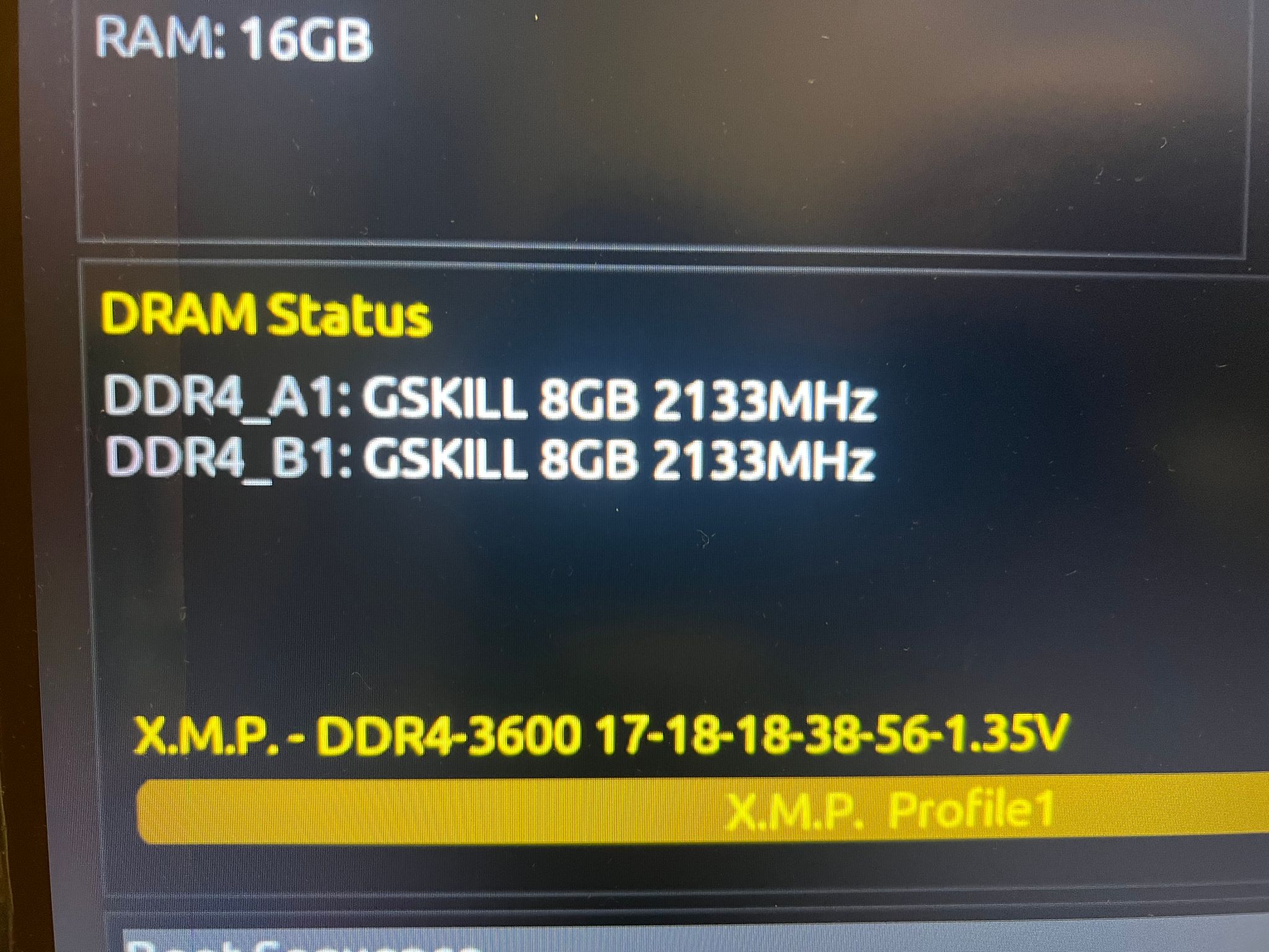 16GB (2x8GB) DDR4-3600MHz CL17 G.SKILL Trident RGB Memory Kit