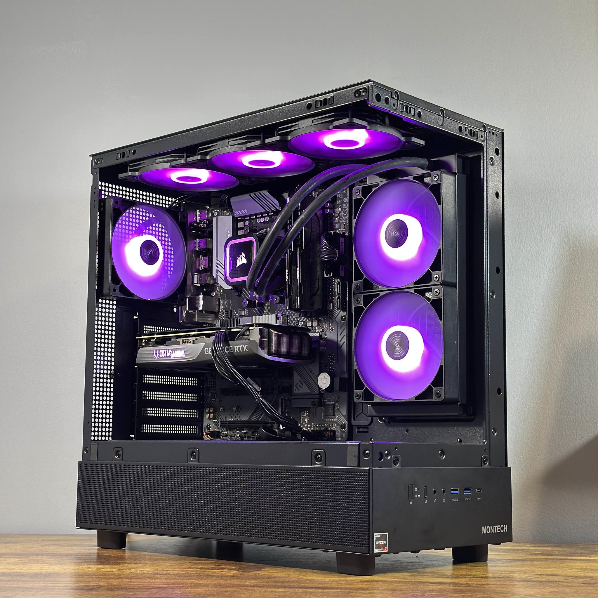 RTX 4070 12GB | Ryzen 7 5700X | 32GB DDR4 | 1TB SSD | Win11 | WIFI+BT | 1440P/4K Gaming PC