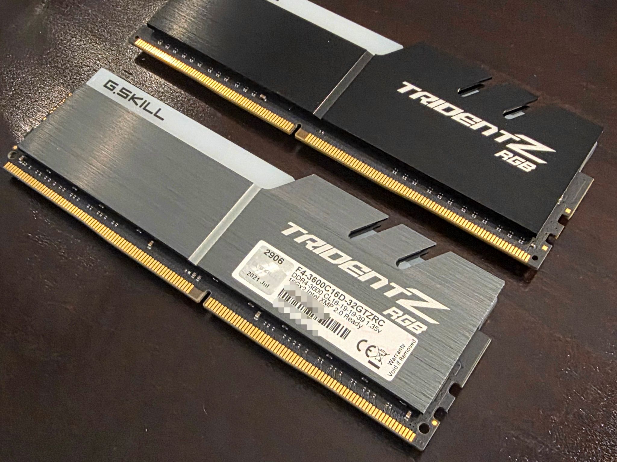 GSkill TridentZ RGB 32GB (2x16GB) DDR4 3600Mhz (PC4 28800)