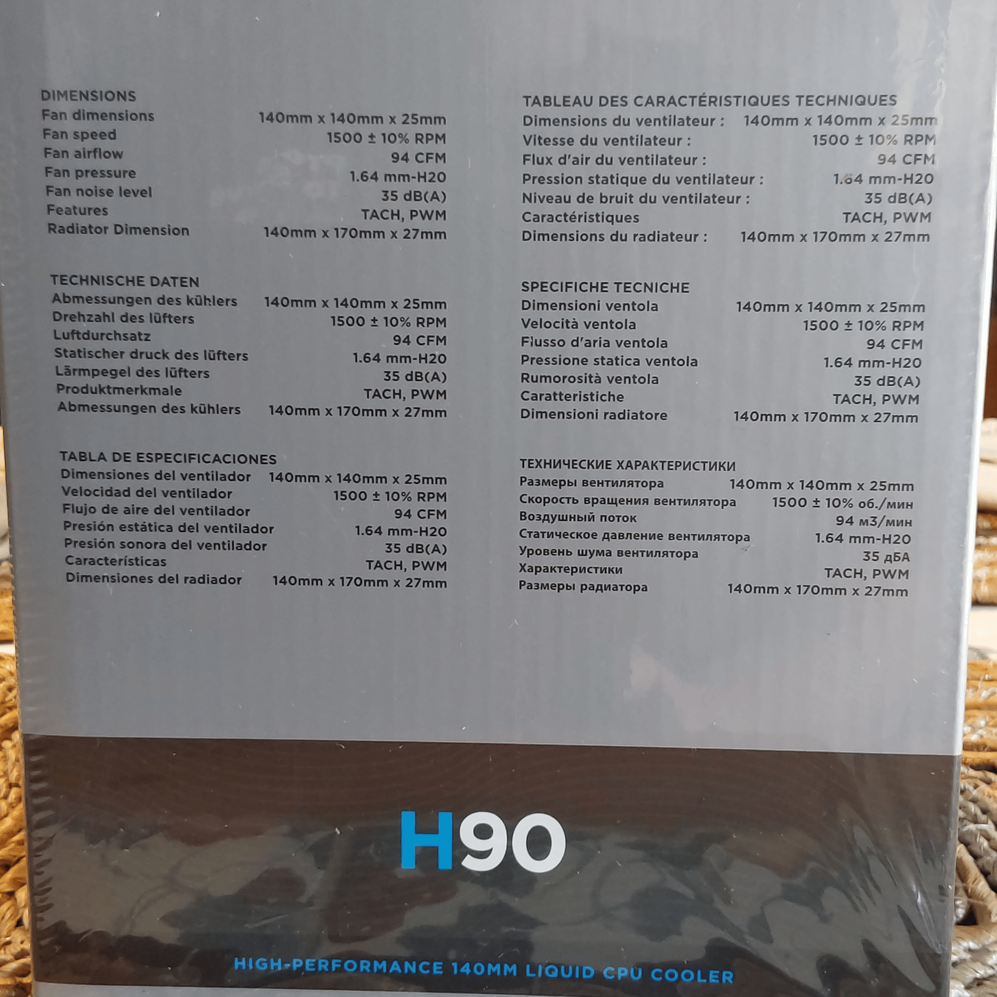 NEW Corsair Hydro Series H90 140mm Liquid CPU Cooler (Model CW-9060013-WW)