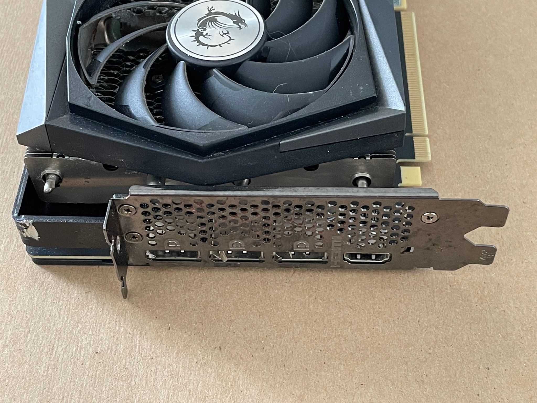 MSI Geforce RTX 3060 Ti GAMING X TRIO, Works but AS IS for PARTS ONLY