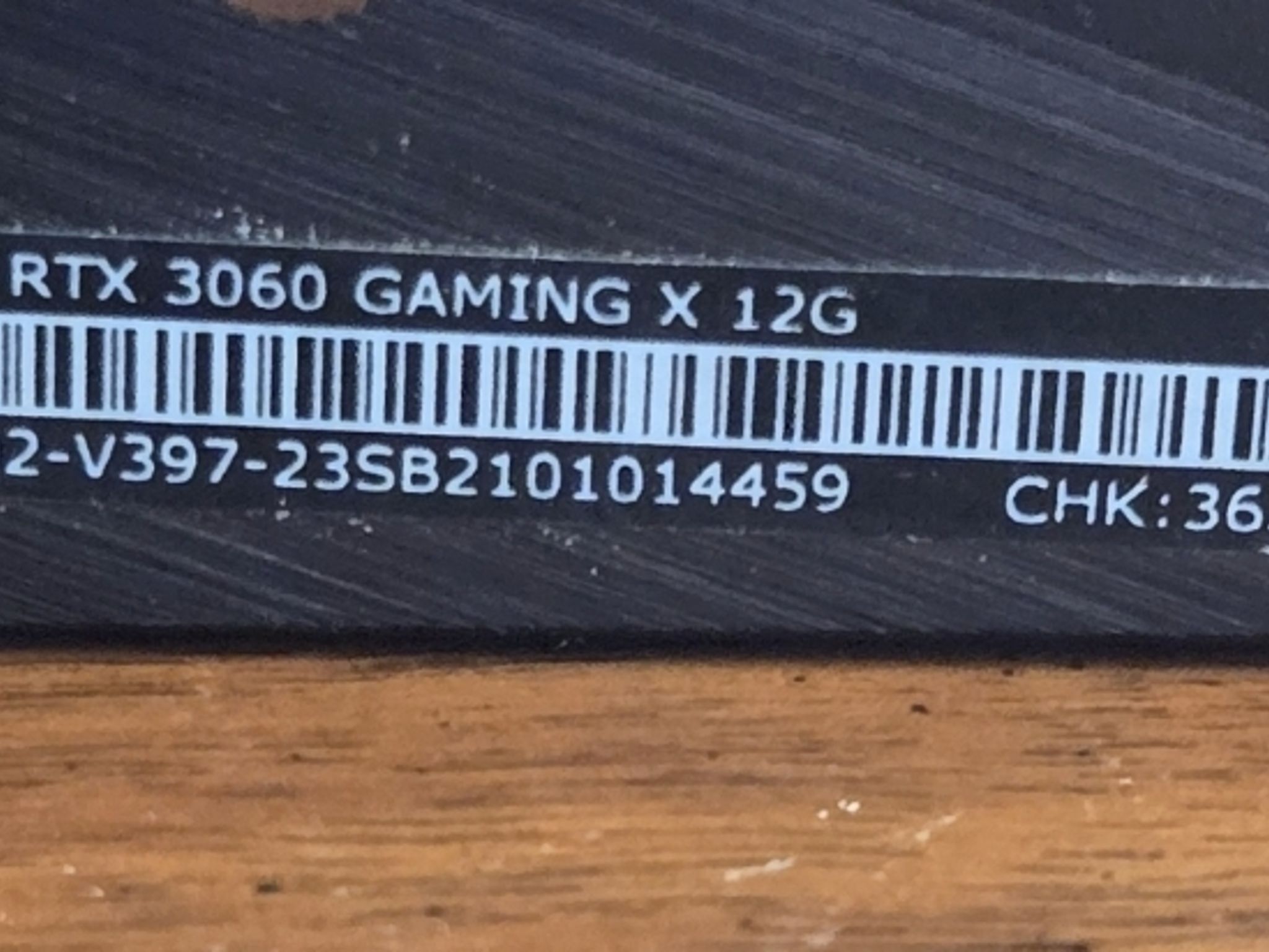 MSI Gaming GeForce RTX 3060 12gb GDDR6- Used