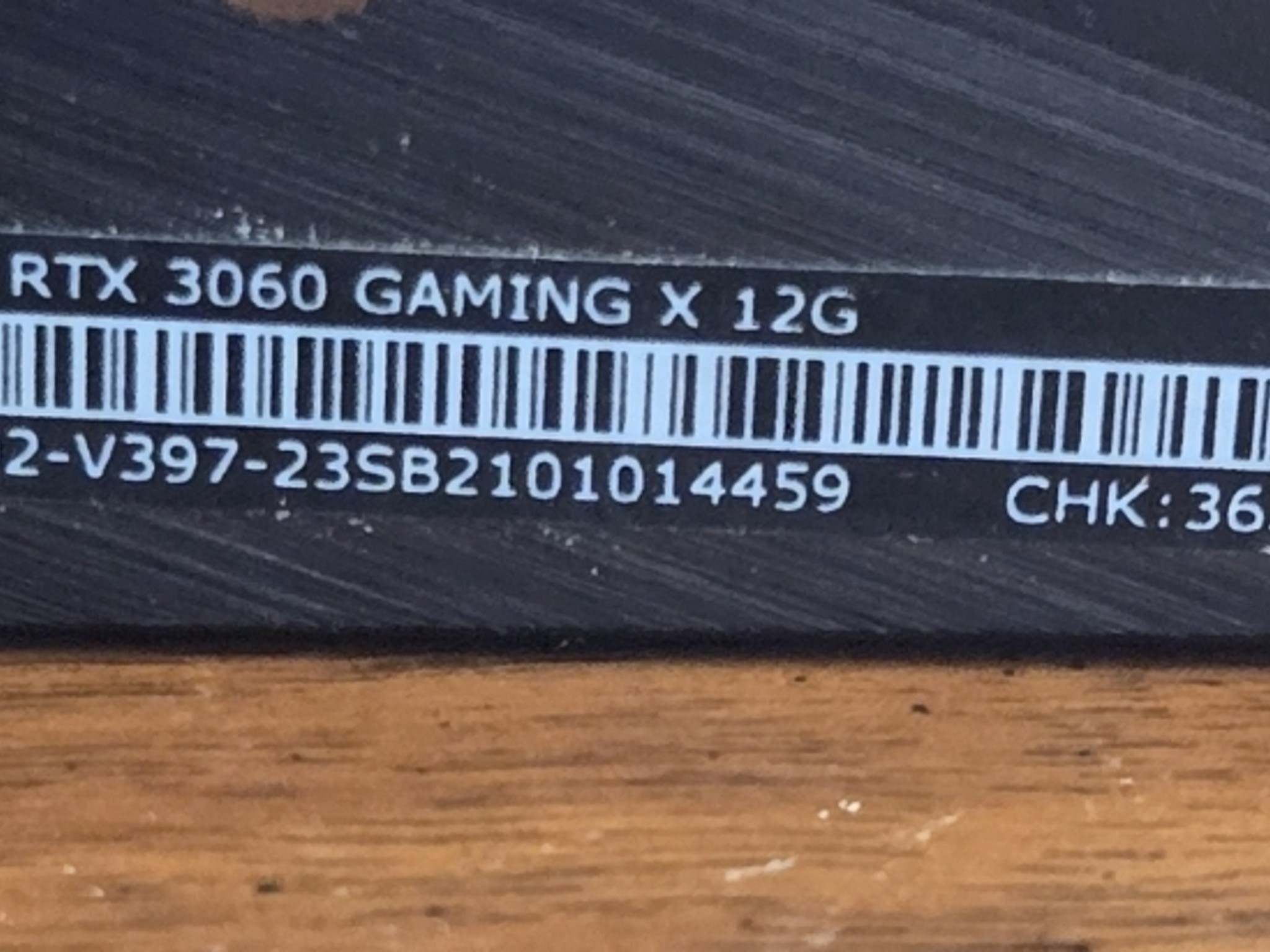 MSI Gaming GeForce RTX 3060 12gb GDDR6- Used