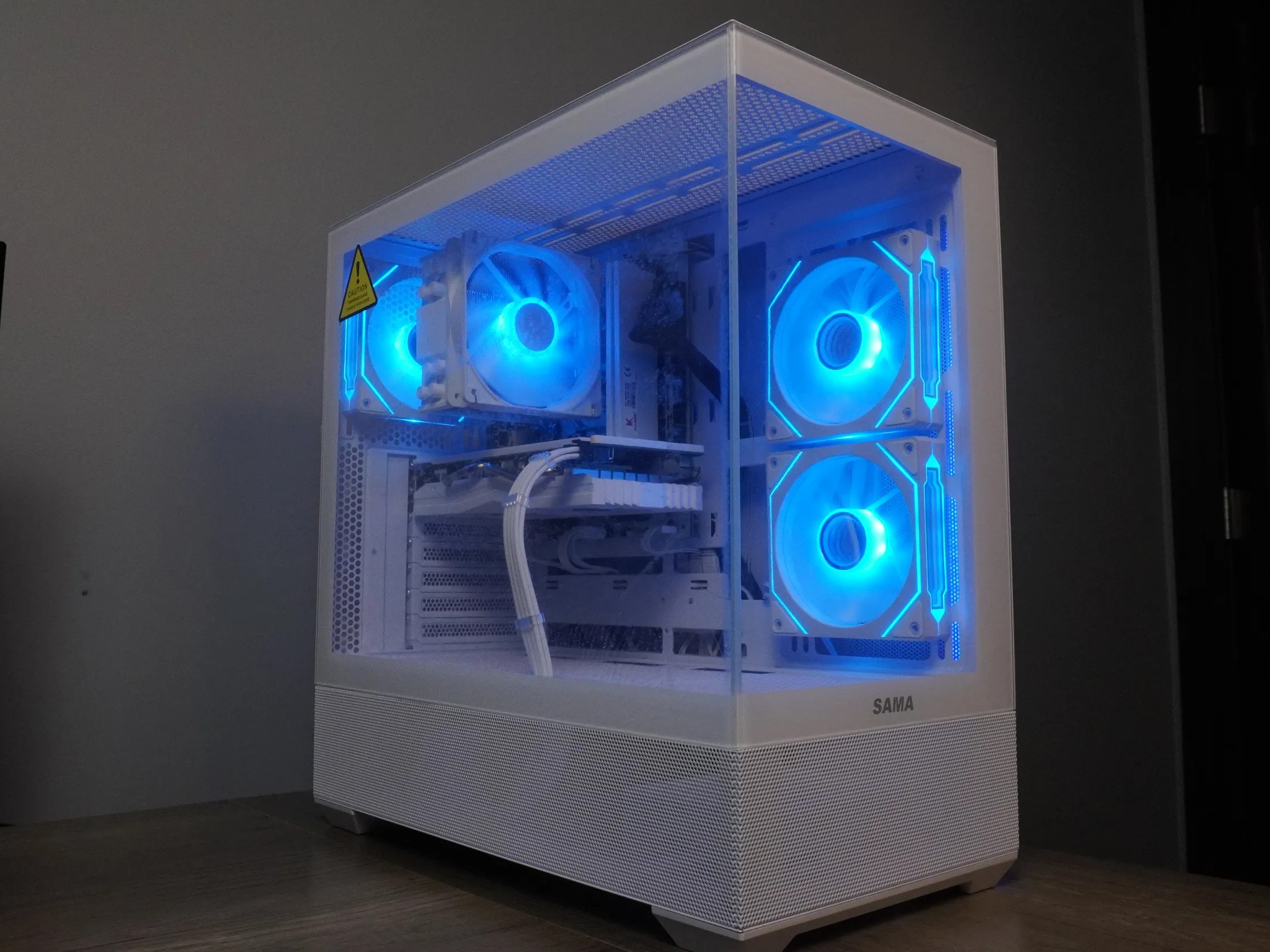 🤍ALL WHITE🤍 Starter GAMING MACHINE 🧡RX 580 2048SP 🧡 Ryzen 5 5500 | 32GB | 1TB...