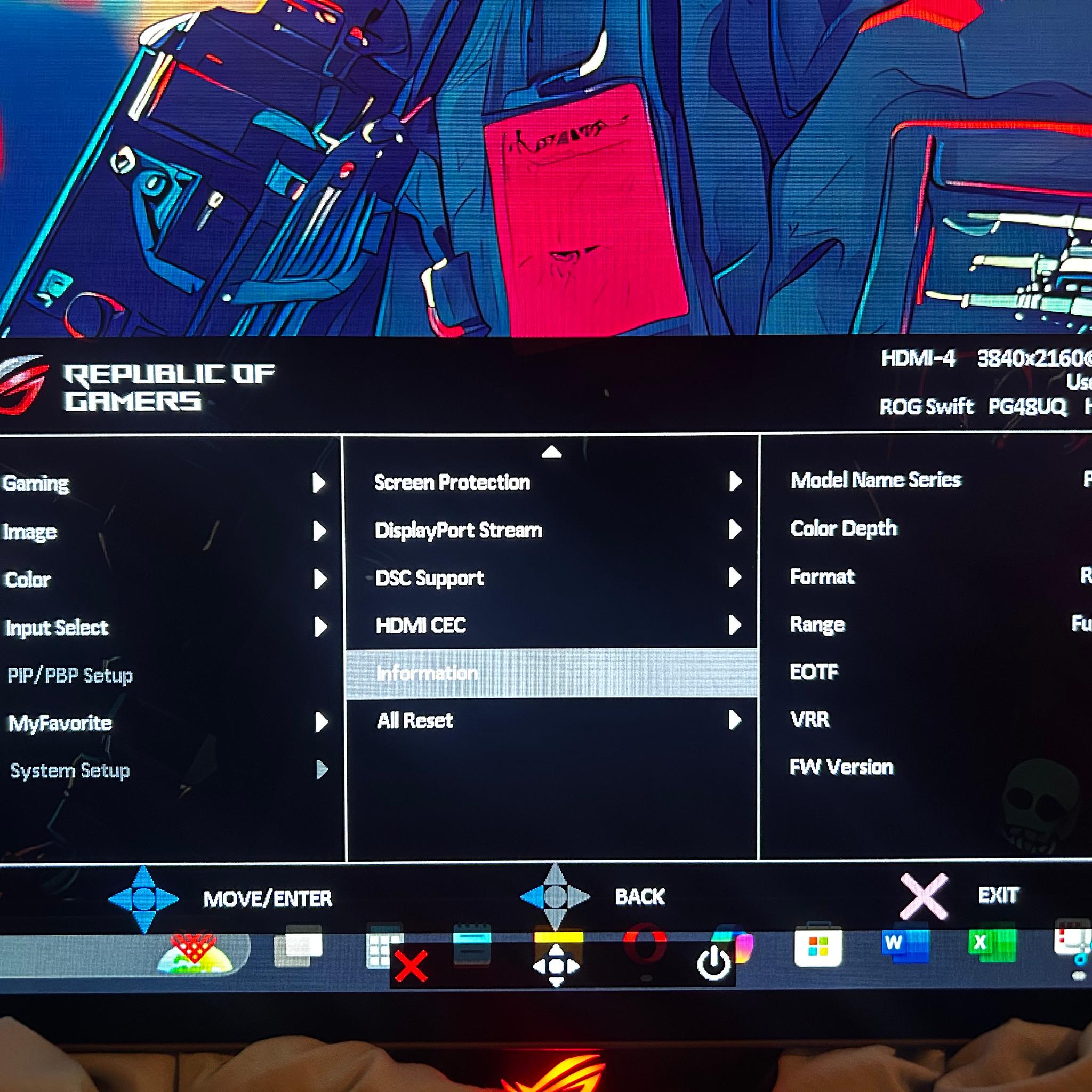 ASUS ROG 48” OLED Gaming Monitor - 4K Resolution (3840x2160) - 138hz Refresh Rate (PG48UQ)