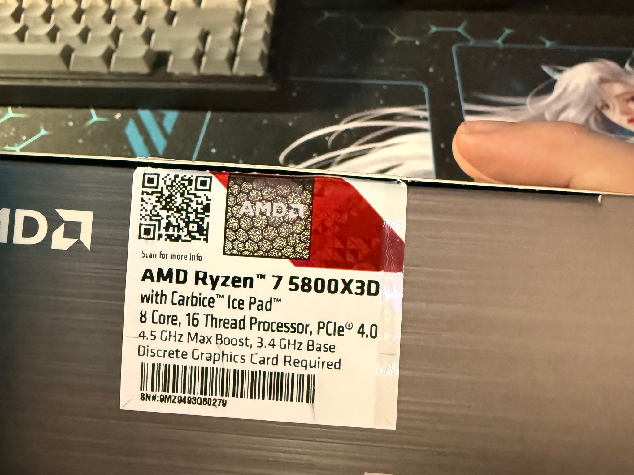 Ryzen 7 5800X3D, Asus ROG Strix B550-F Gaming WiFi 2, and 32 GB RAM combo