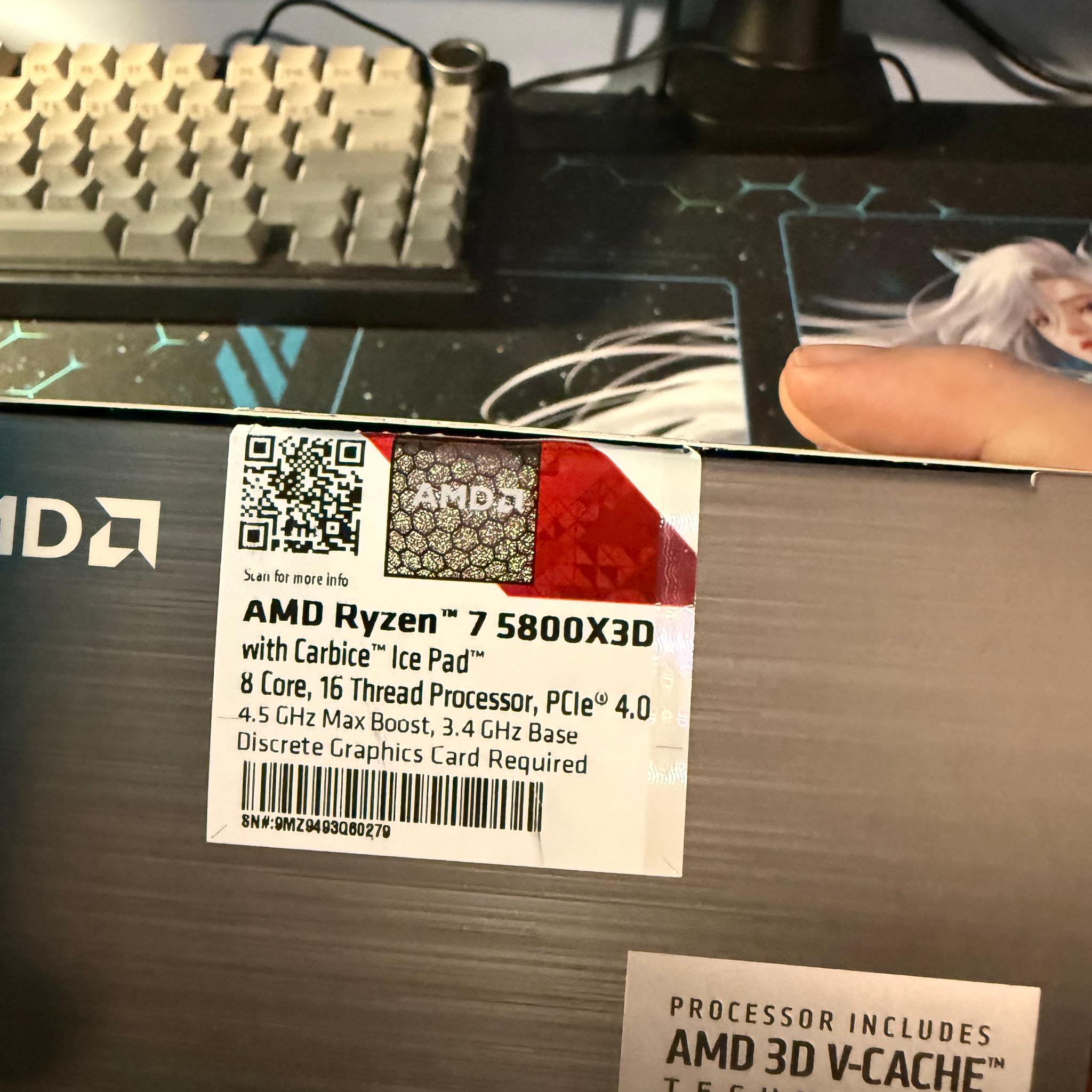 Ryzen 7 5800X3D, Asus ROG Strix B550-F Gaming WiFi 2, and 32 GB RAM combo
