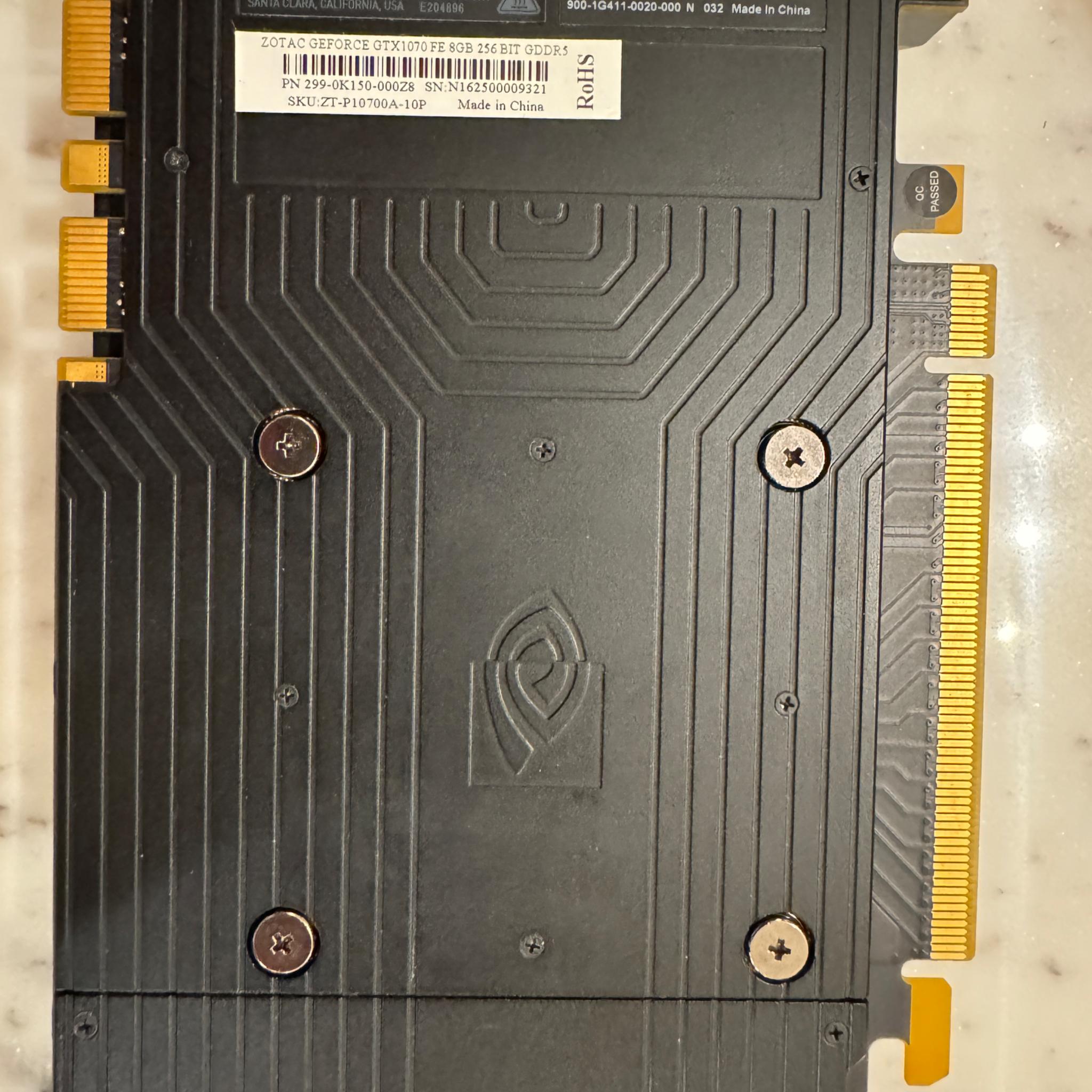 Super clean NVIDIA Founders Edition GTX 1070
