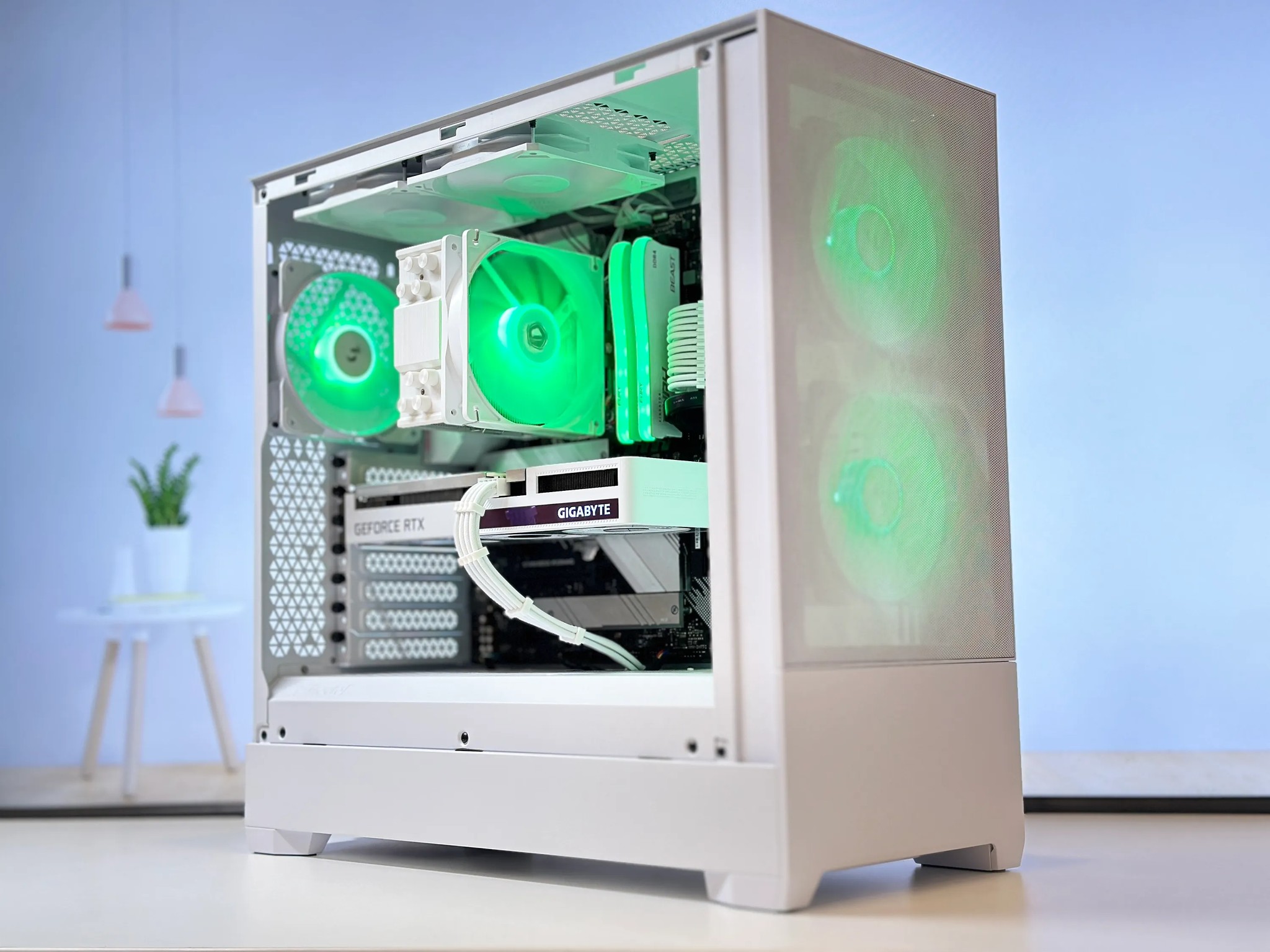 🌨️⚪Whiteout🌨️⚪-Gaming PC-Nvidia RTX 3060 12GB-AMD Ryzen 5 5500-16GB DDR4 -1TB NVME