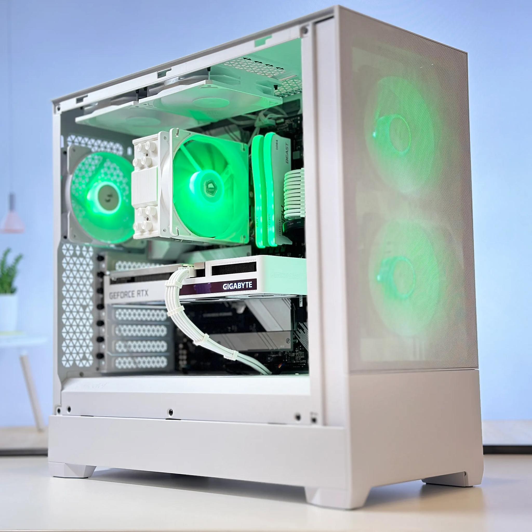 🌨️⚪Whiteout🌨️⚪-Gaming PC-Nvidia RTX 3060 12GB-AMD Ryzen 5 5500-16GB DDR4 -1TB NVME